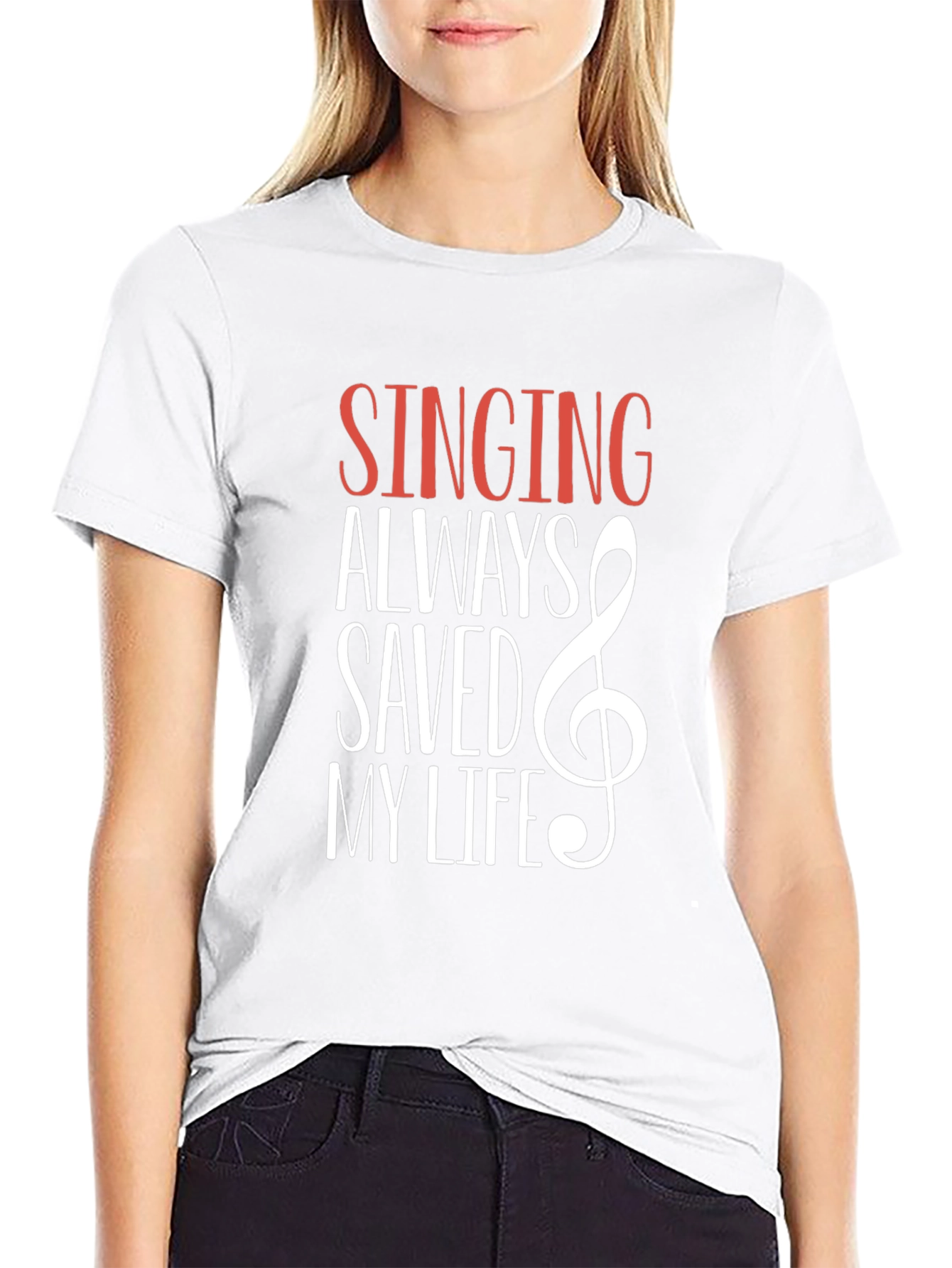Singing Saved My Life Graphic Tee - Black T-Shirt