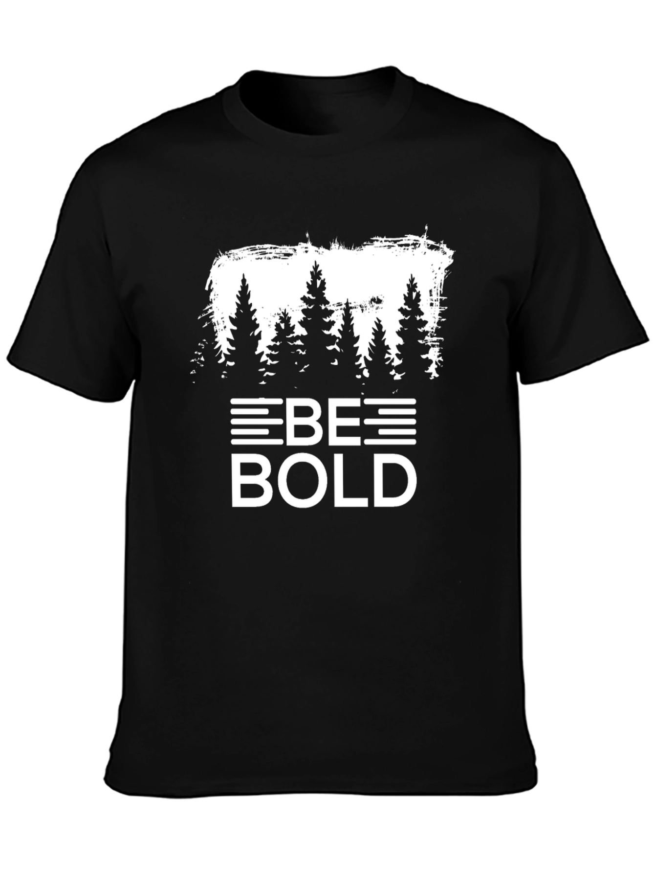 Be Bold Forest Graphic Tee - Black