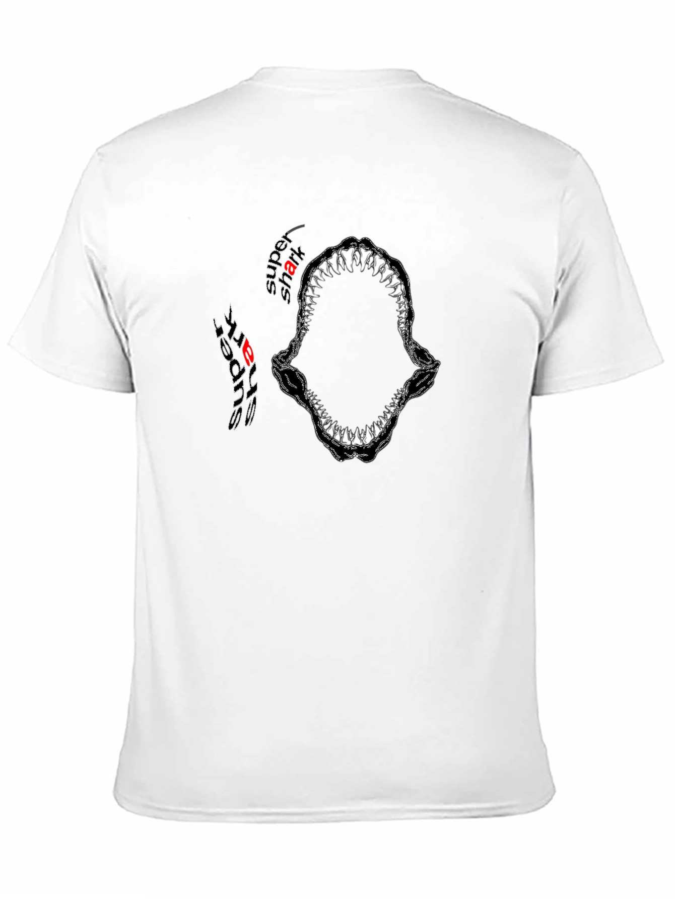 Super Shark Bite Graphic Tee - Black