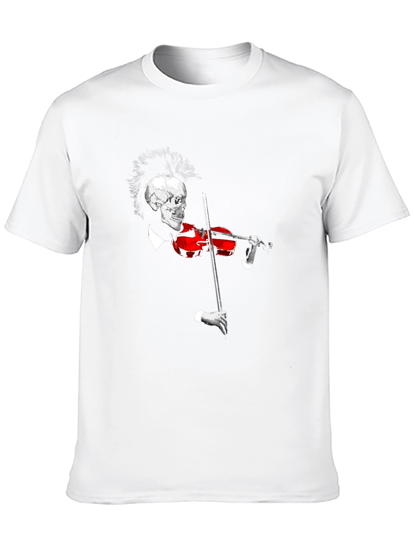 Skull Violinist Black T-Shirt