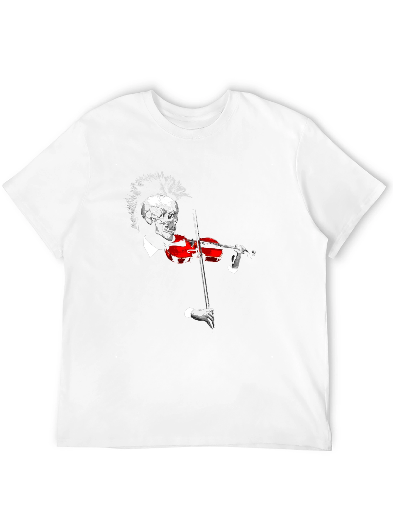 Skull Violinist Black T-Shirt