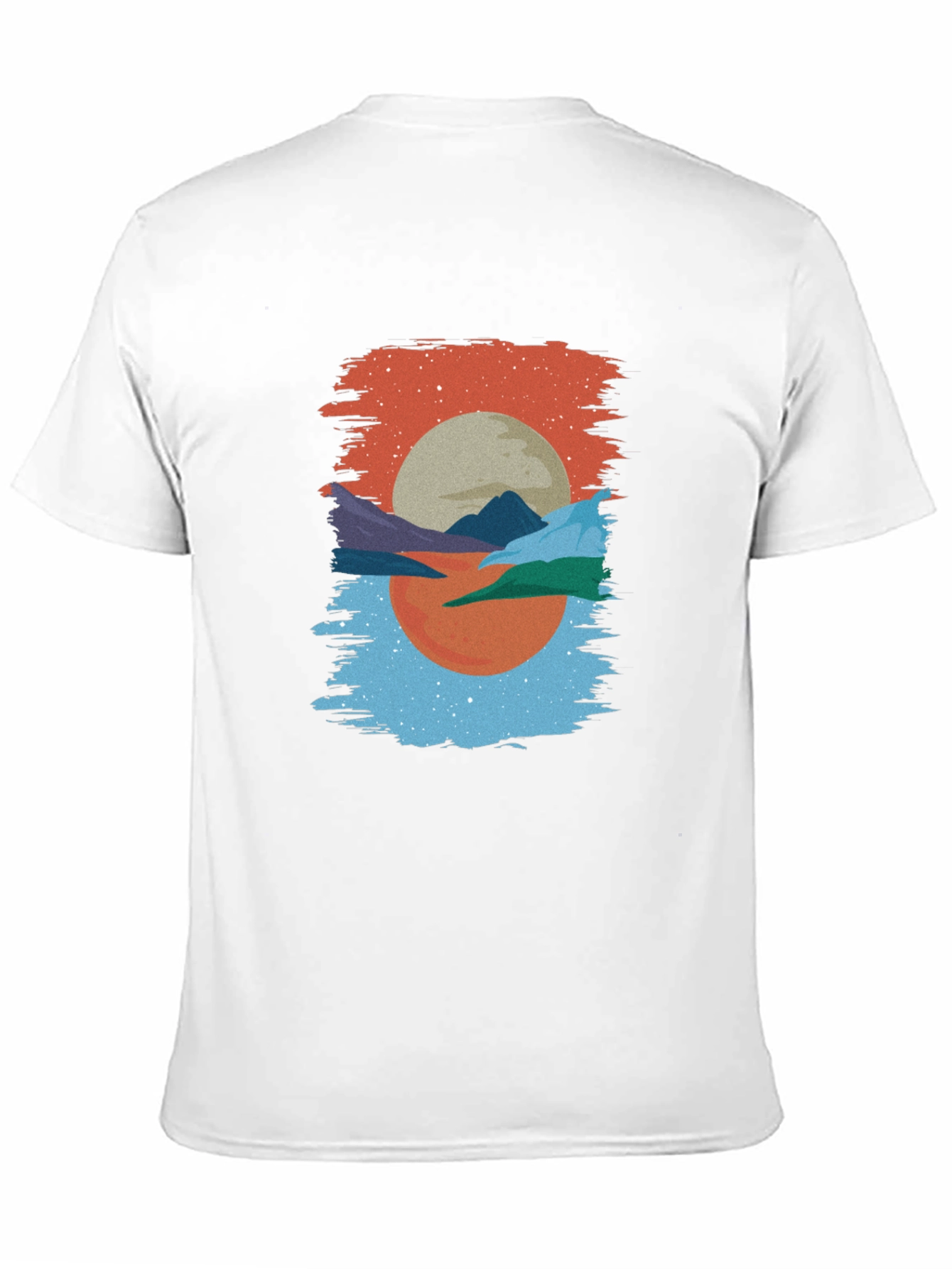 Abstract Sunset T-Shirt: Modern Graphic Tee
