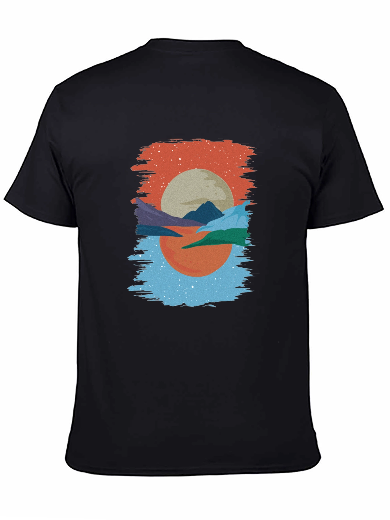 Abstract Sunset T-Shirt: Modern Graphic Tee