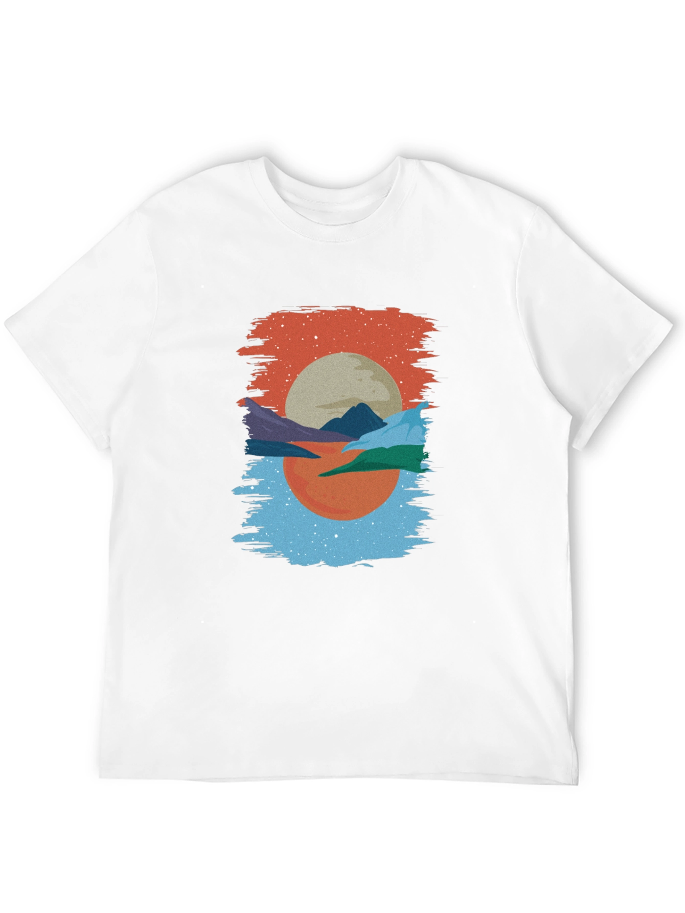 Abstract Sunset T-Shirt: Modern Graphic Tee