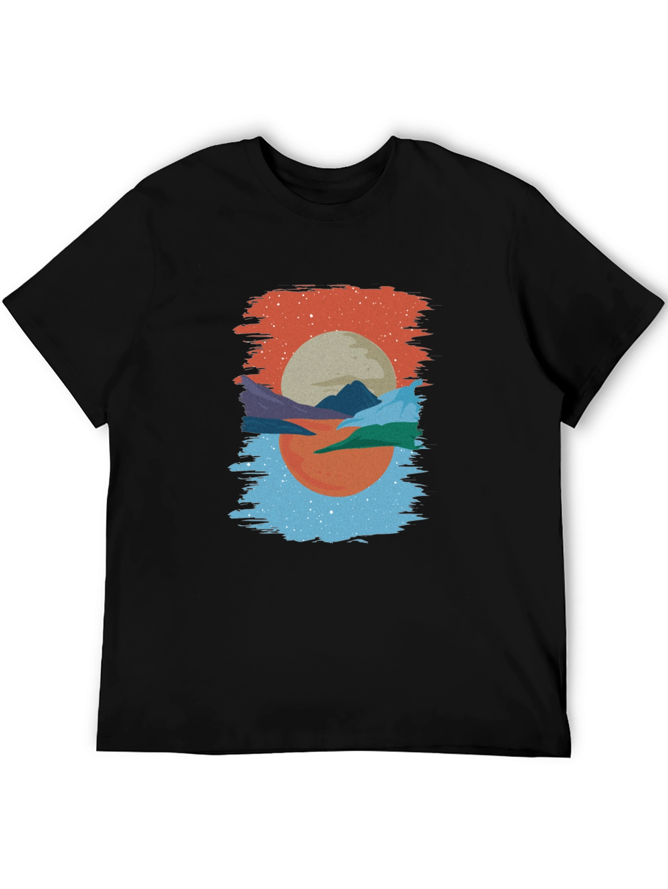 Abstract Sunset T-Shirt: Modern Graphic Tee