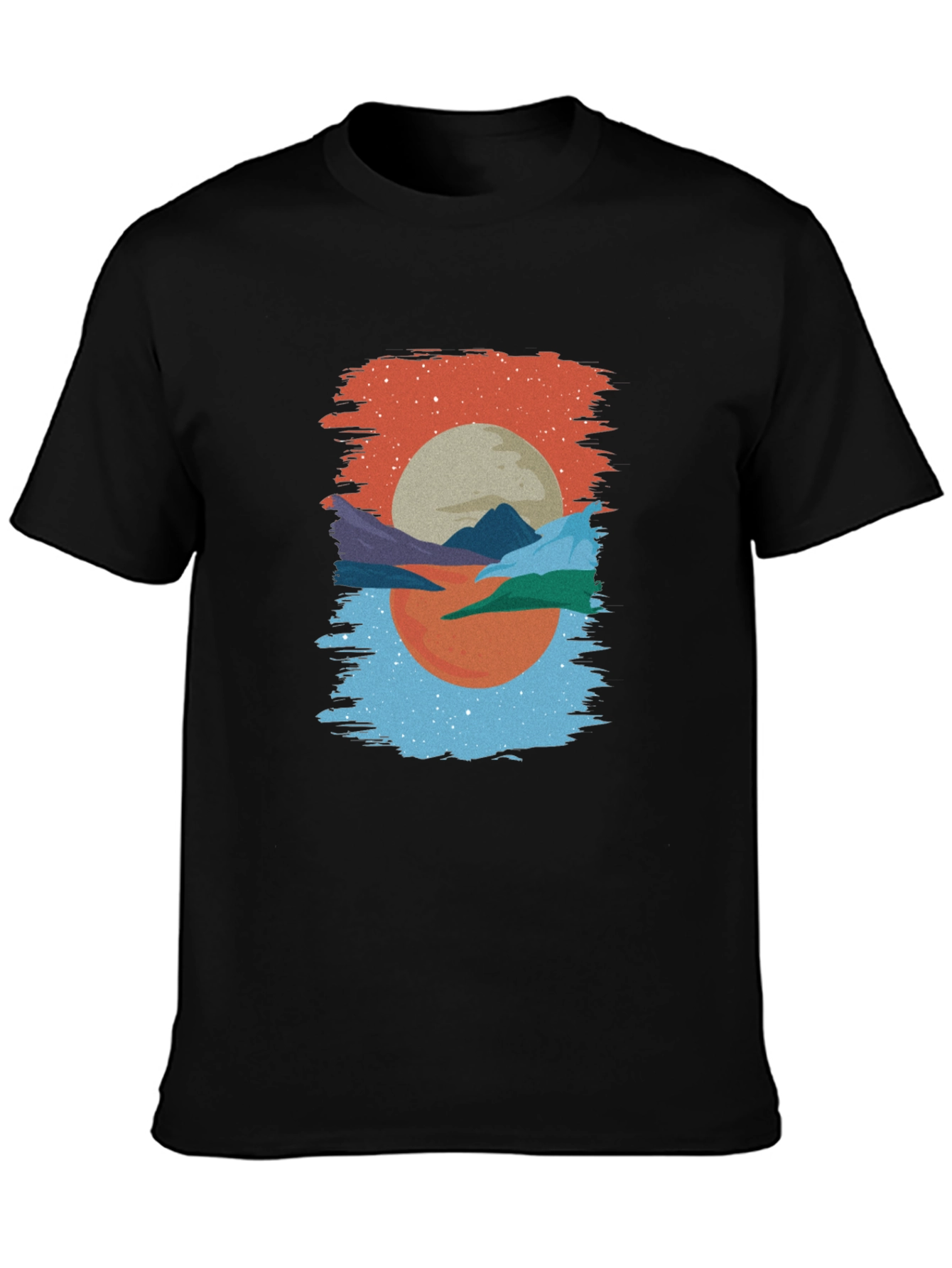 Abstract Sunset T-Shirt: Modern Graphic Tee