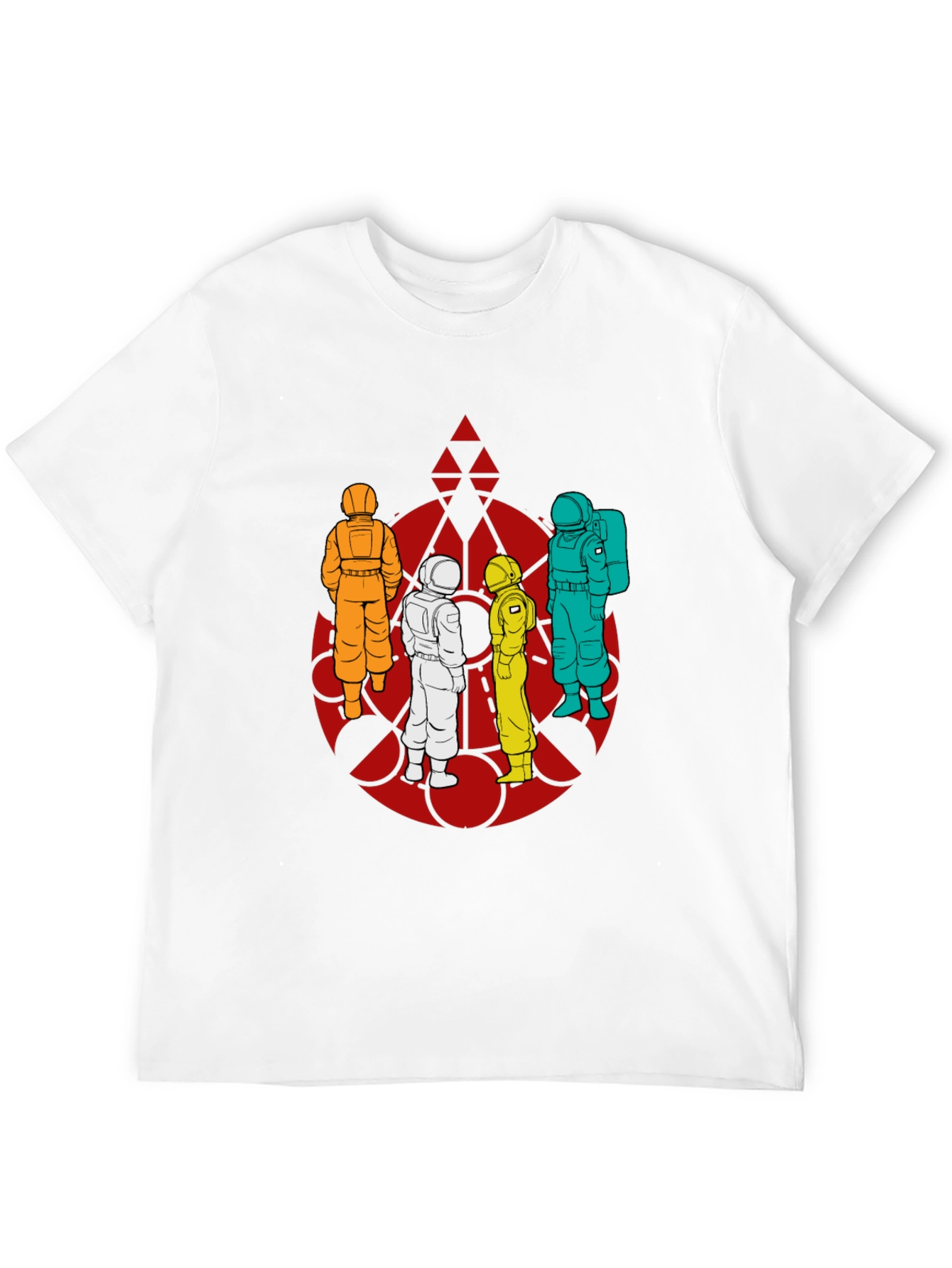 Astronaut Crew Graphic Tee - Black Cotton T-Shirt