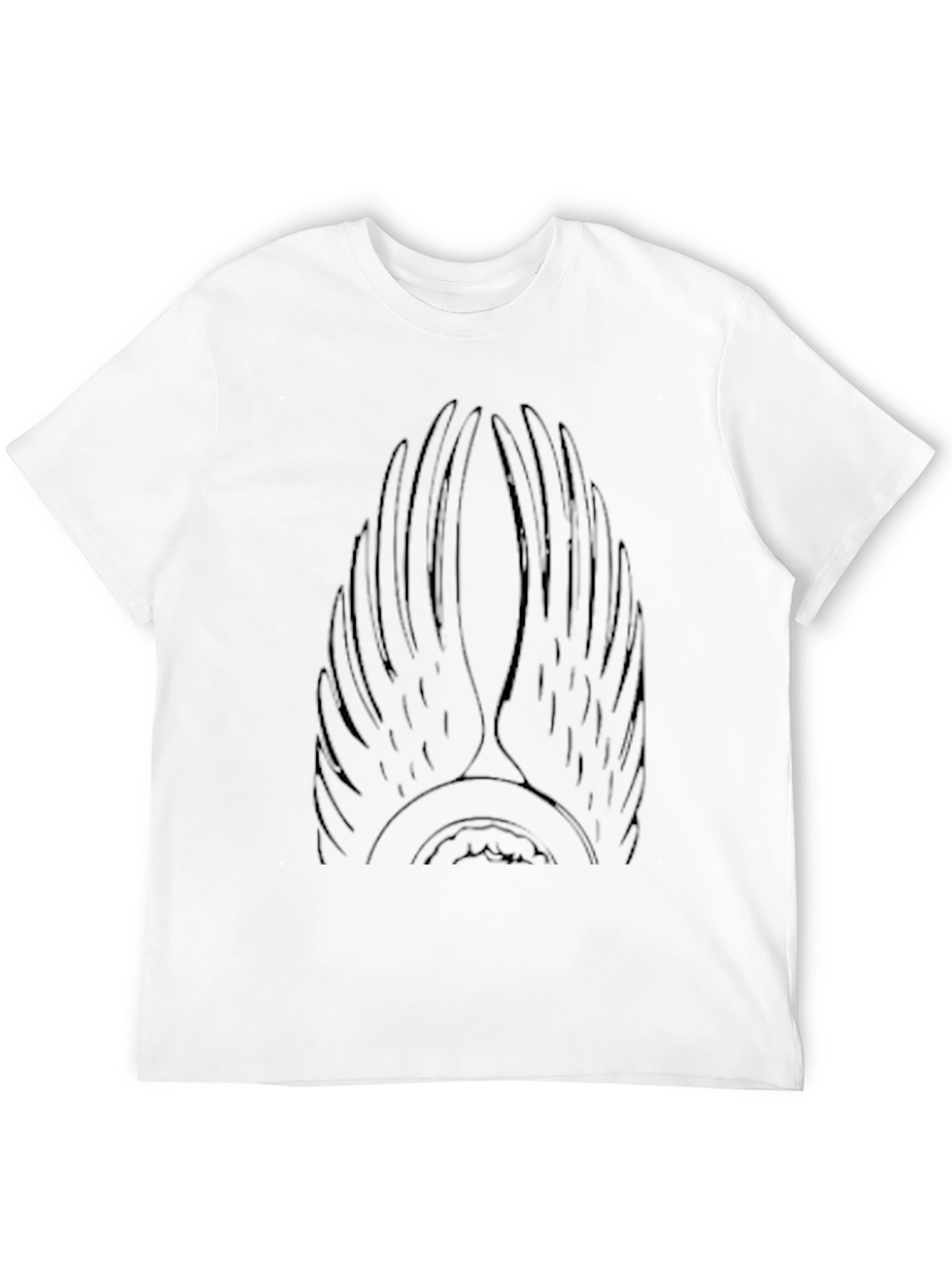 Winged Graphic Black Tee