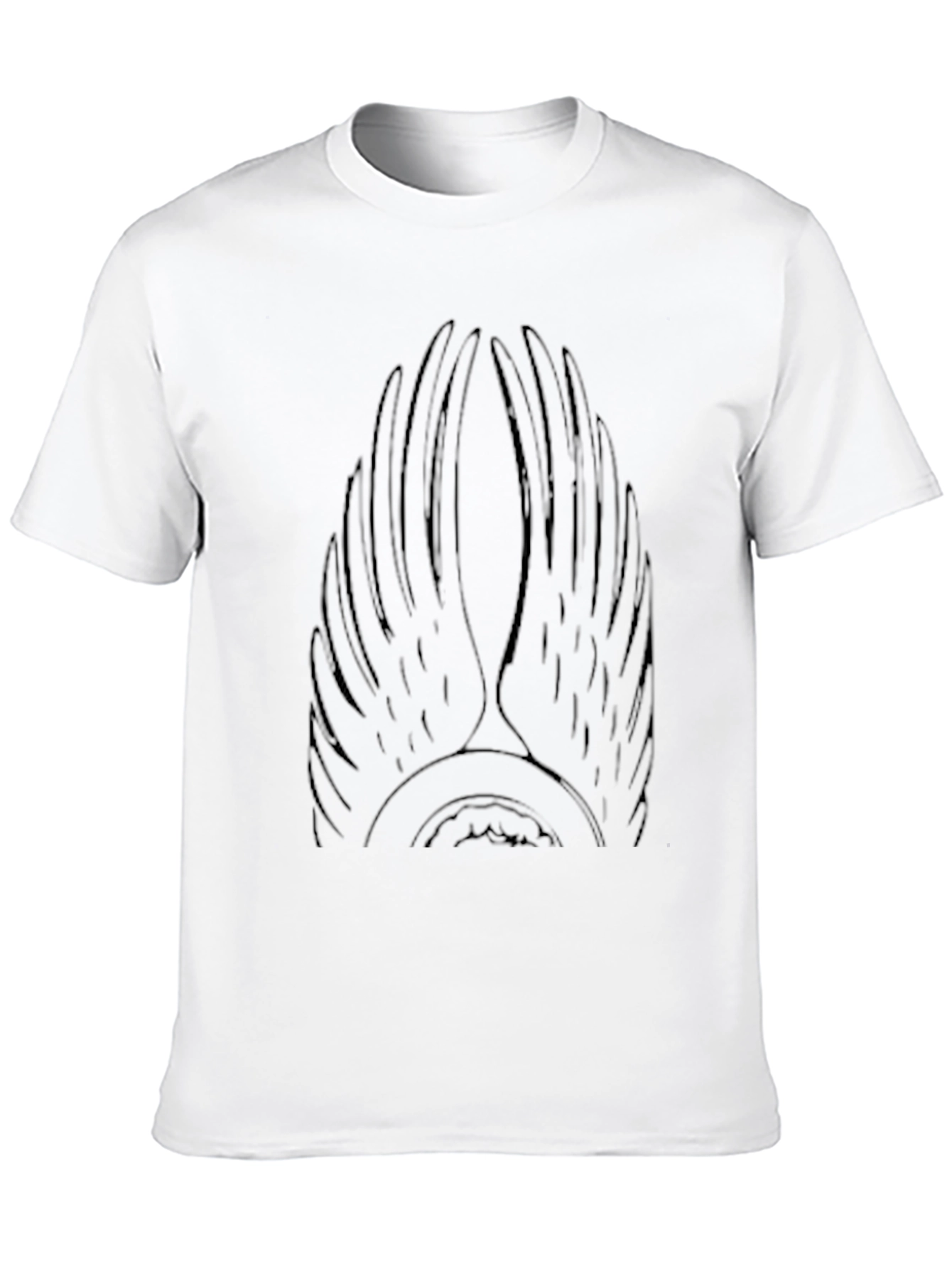 Winged Graphic Black Tee