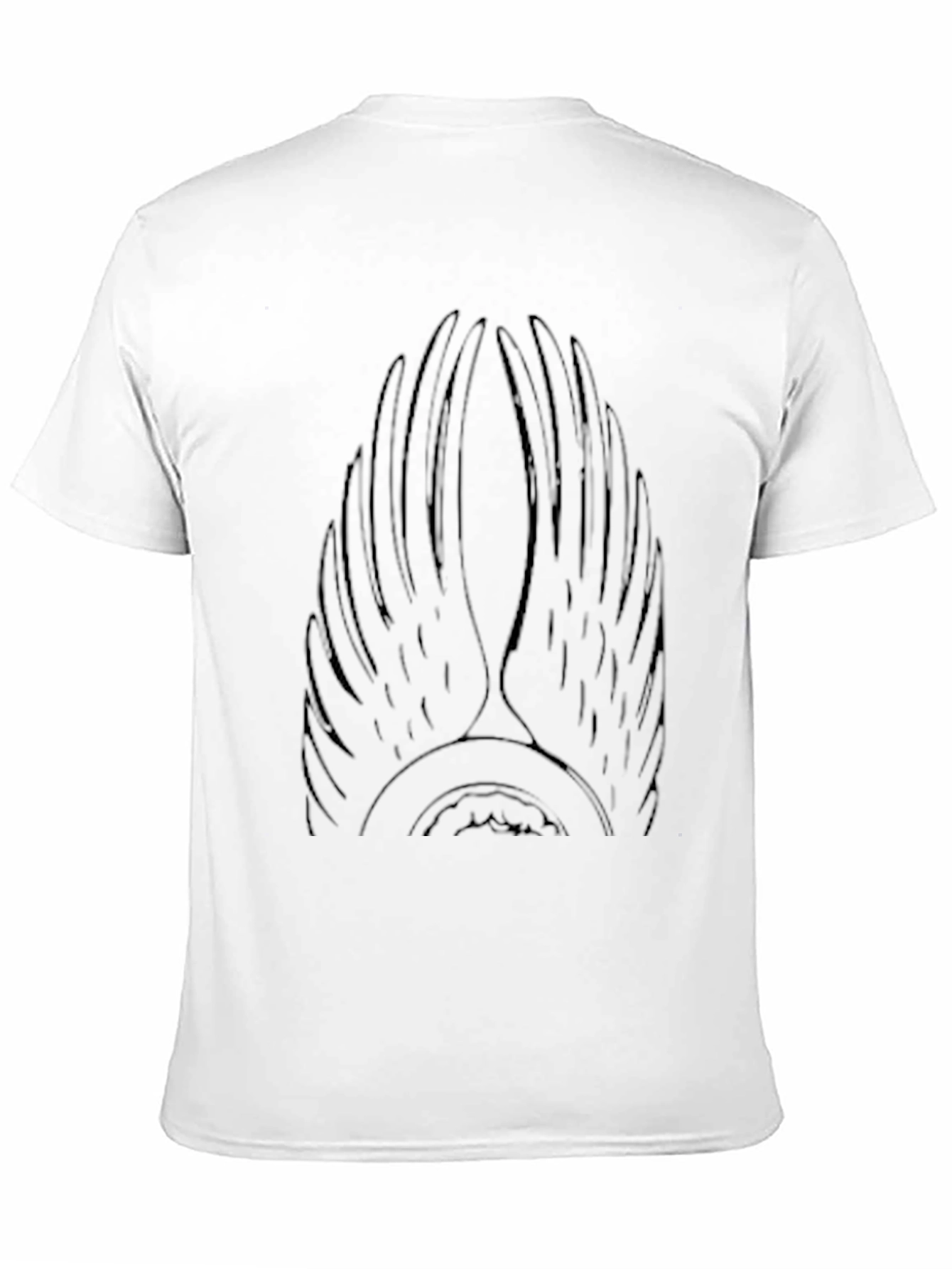 Winged Graphic Black Tee