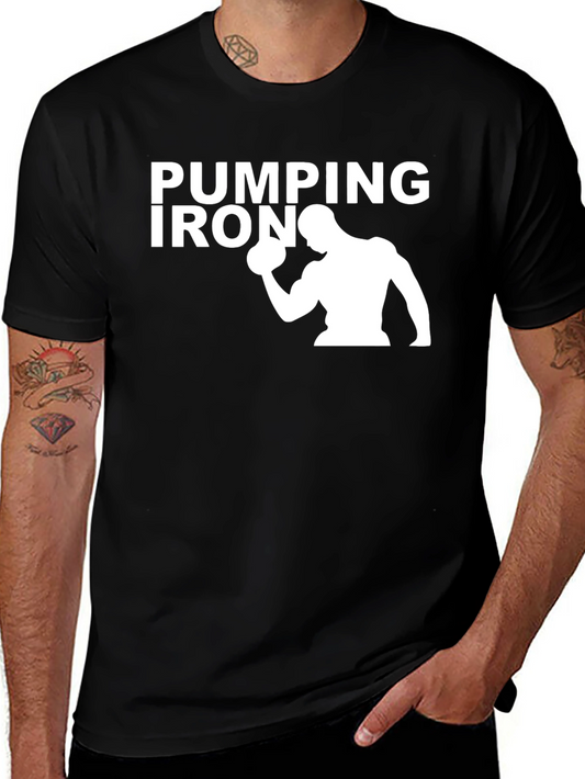 Pumping Iron Gym T-Shirt - Bodybuilding Fitness Tee