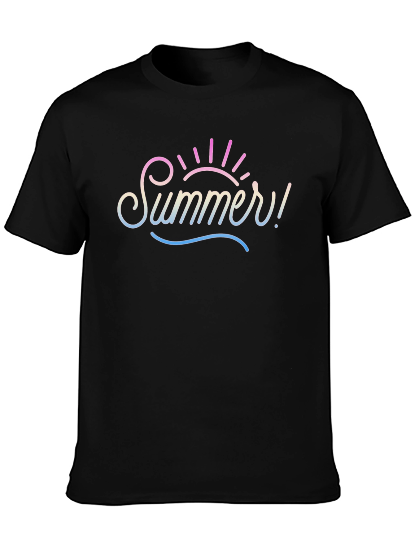 Summer T-Shirt - Black Graphic Tee