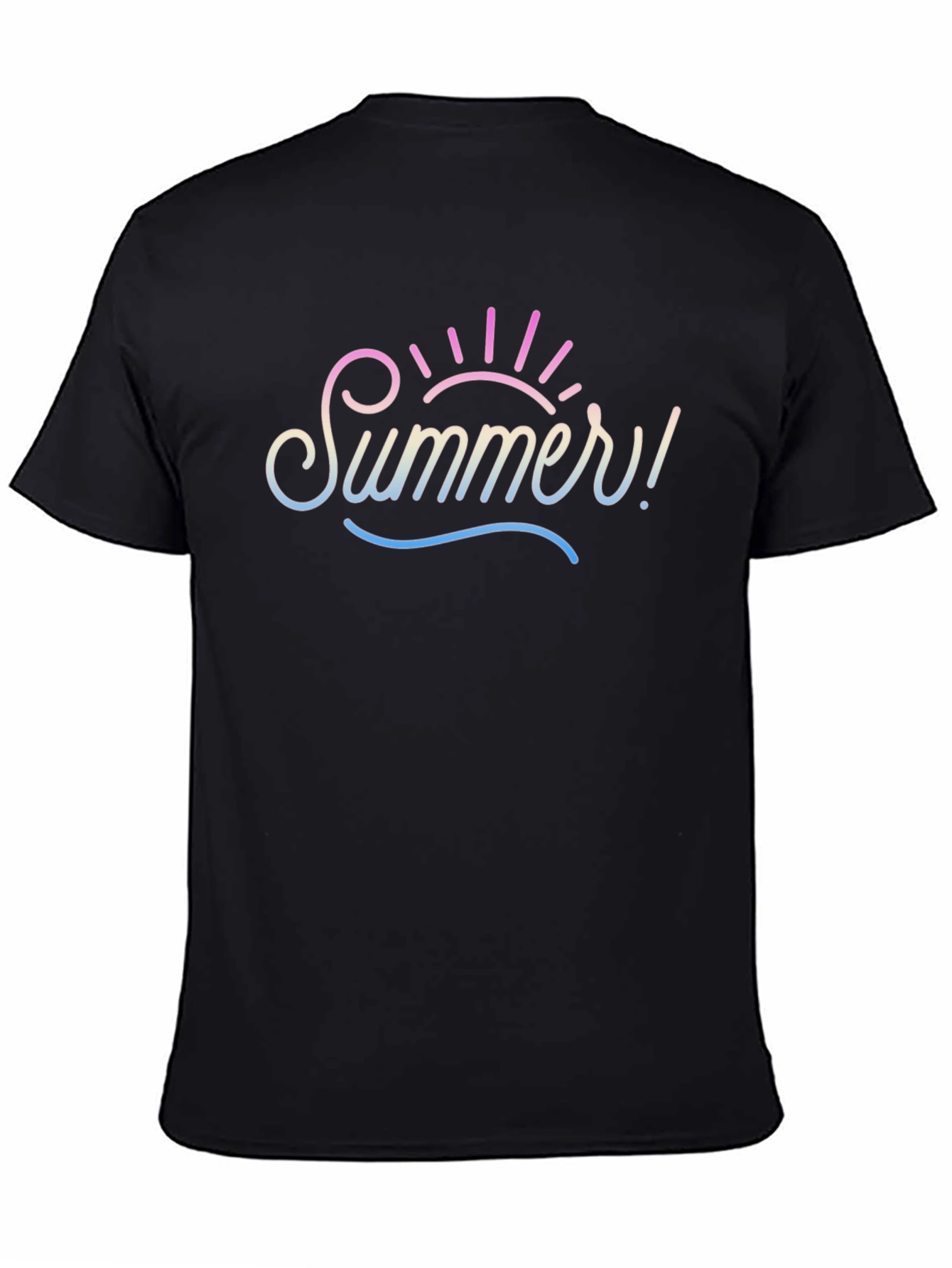 Summer T-Shirt - Black Graphic Tee