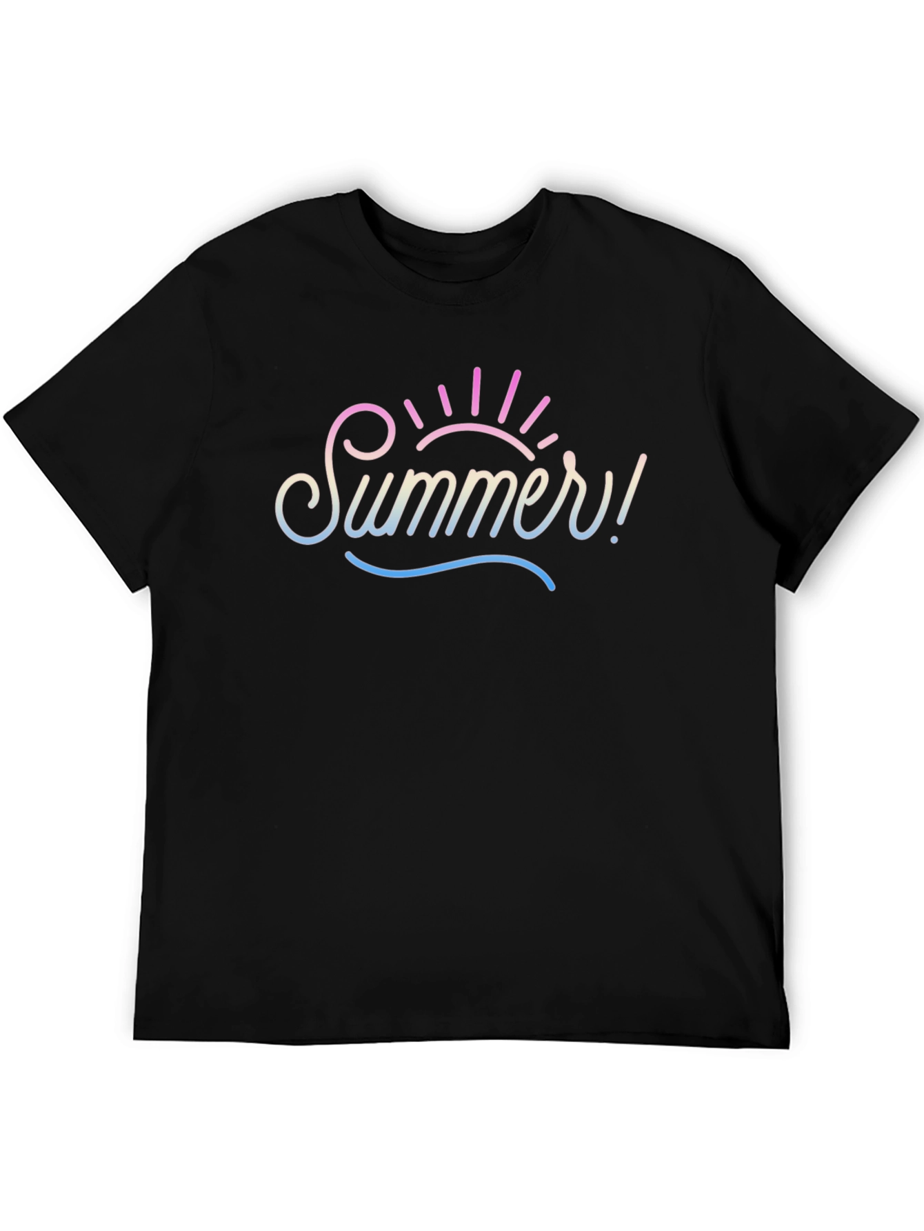 Summer T-Shirt - Black Graphic Tee