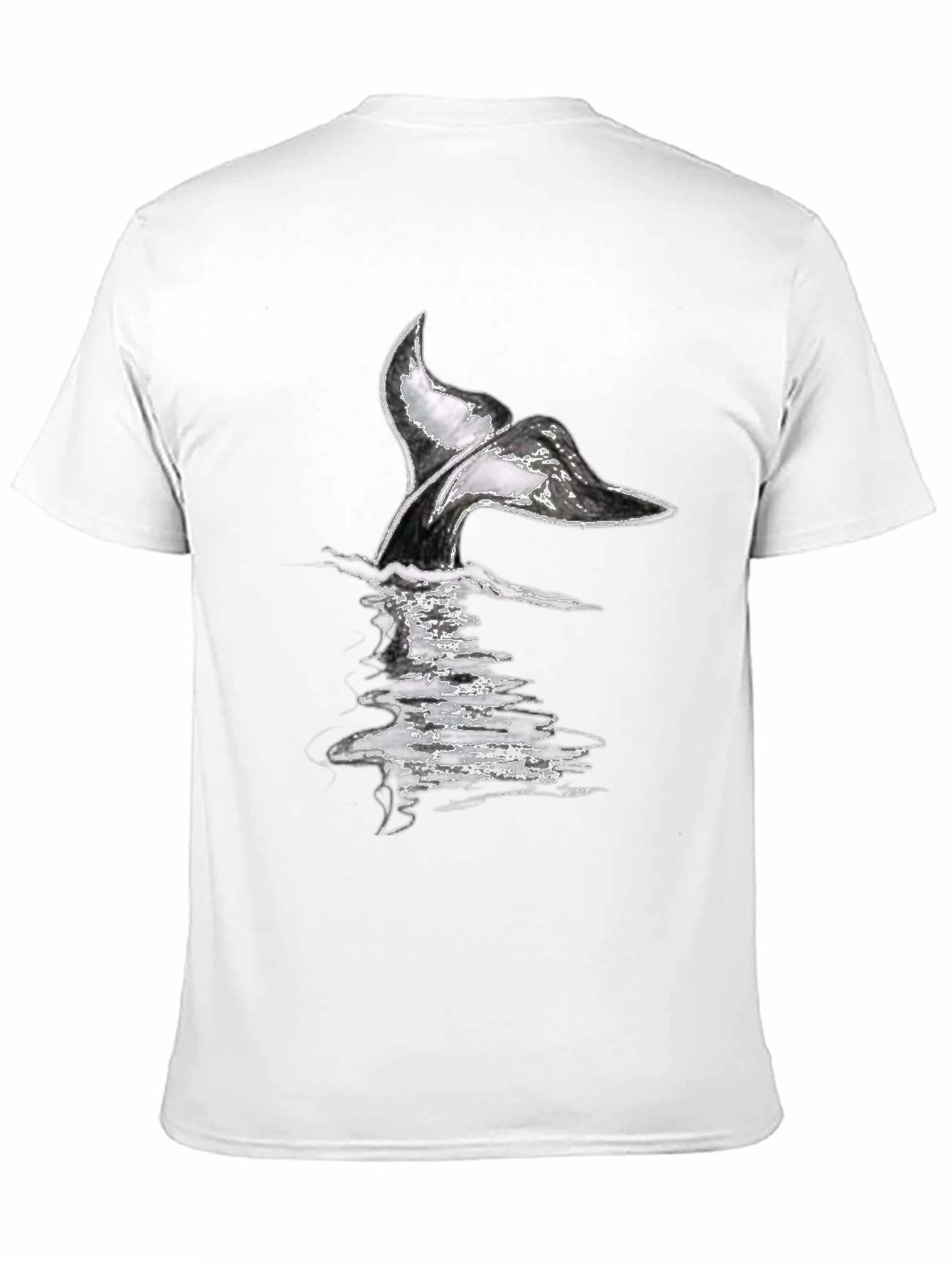 Whale Tail Graphic Tee - Black