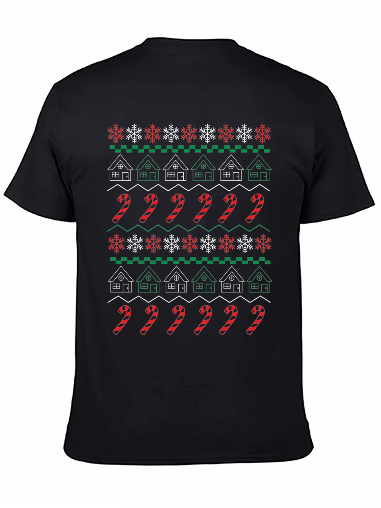 XMAS HOUSE Lightweight Cotton T-Shirt – Daily Comfort Graphic Shirt
