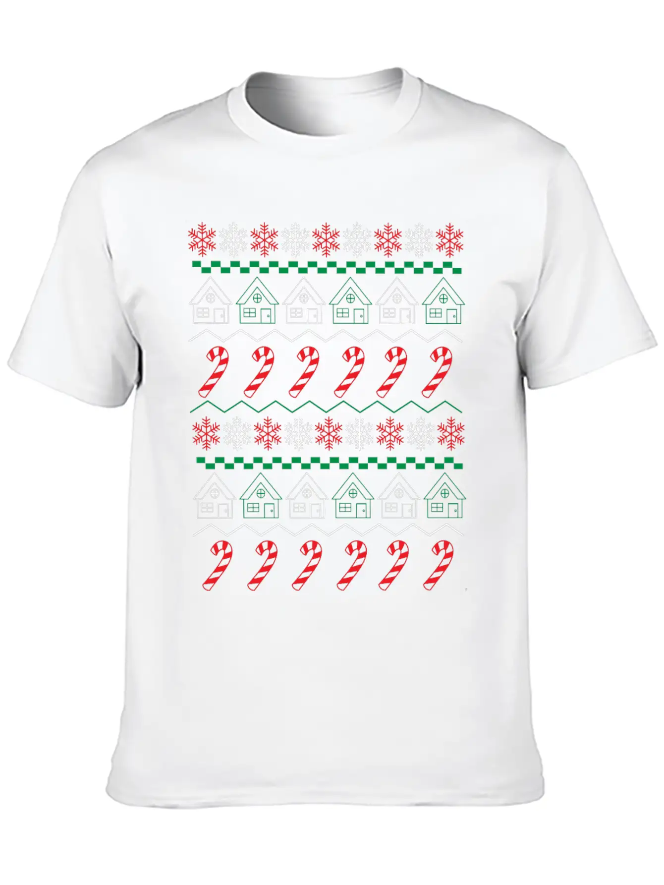 XMAS HOUSE Lightweight Cotton T-Shirt – Daily Comfort Graphic Shirt