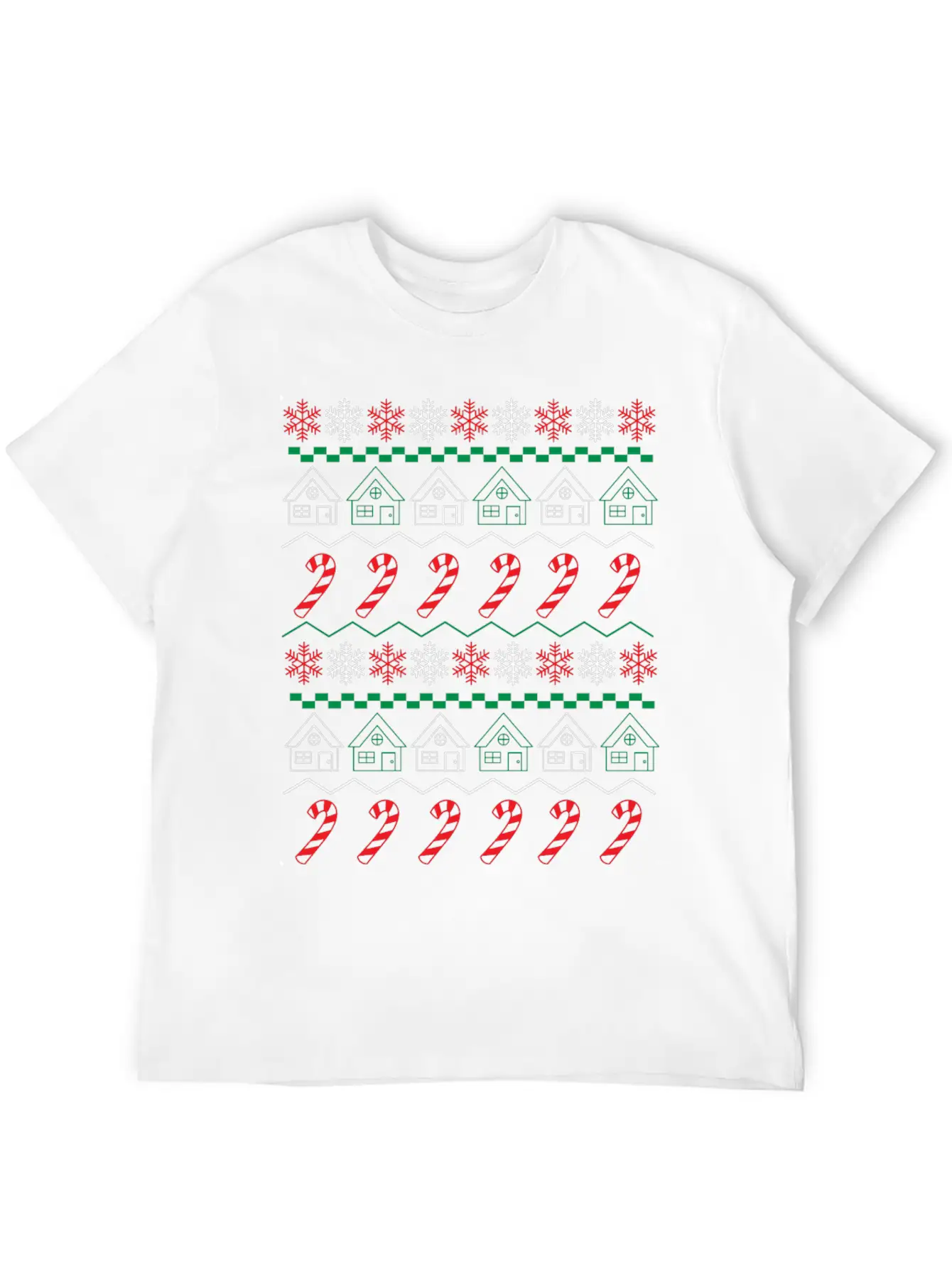 XMAS HOUSE Lightweight Cotton T-Shirt – Daily Comfort Graphic Shirt