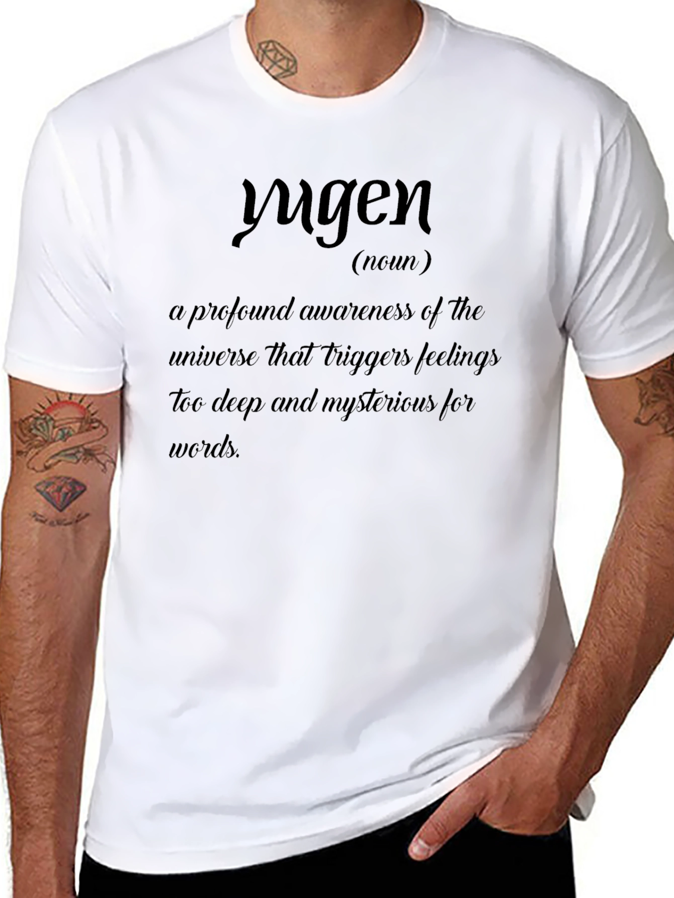 Yugen Definition T-Shirt - Awareness Mystery Deep Feeling