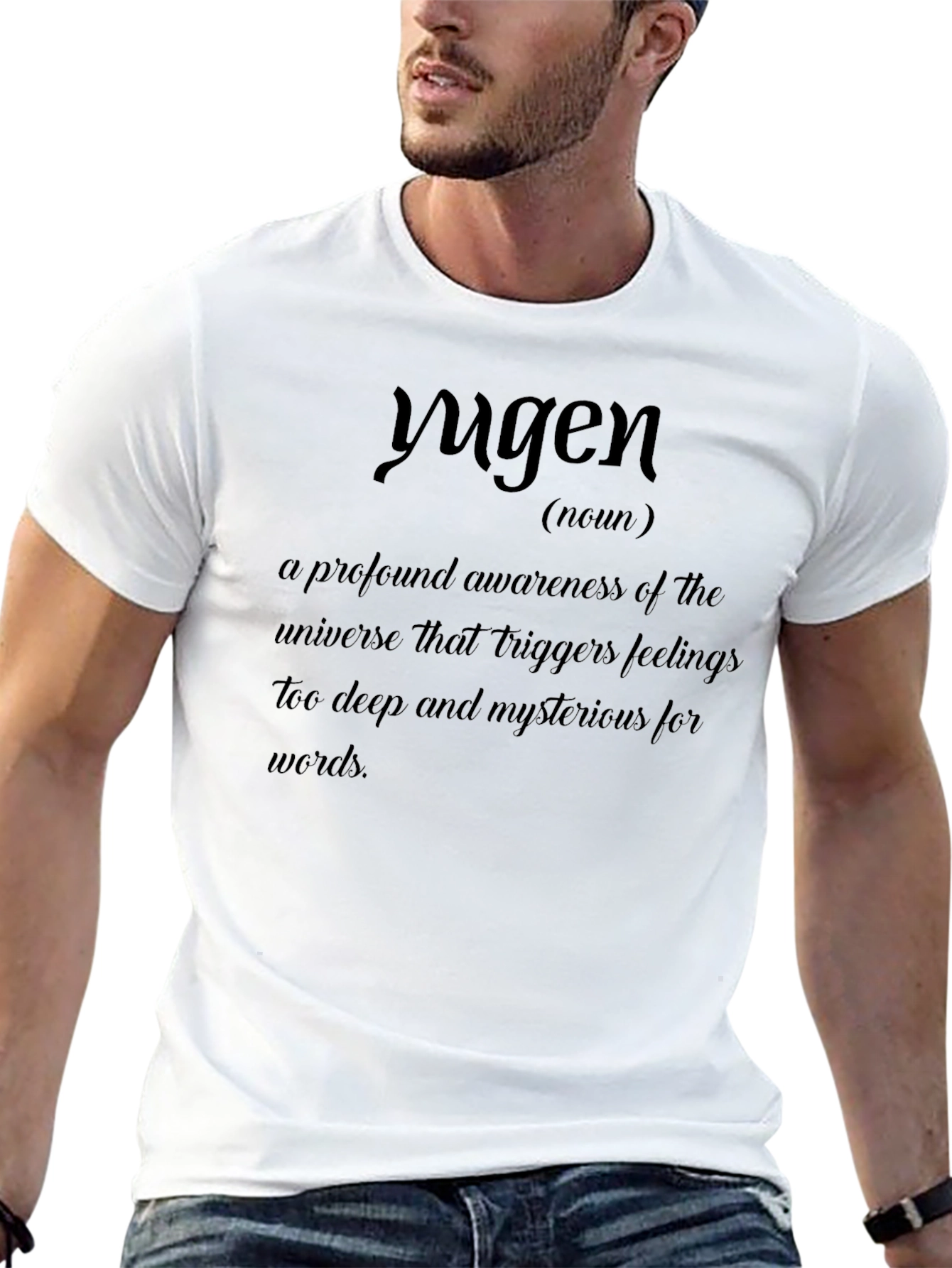Yugen Definition T-Shirt - Awareness Mystery Deep Feeling