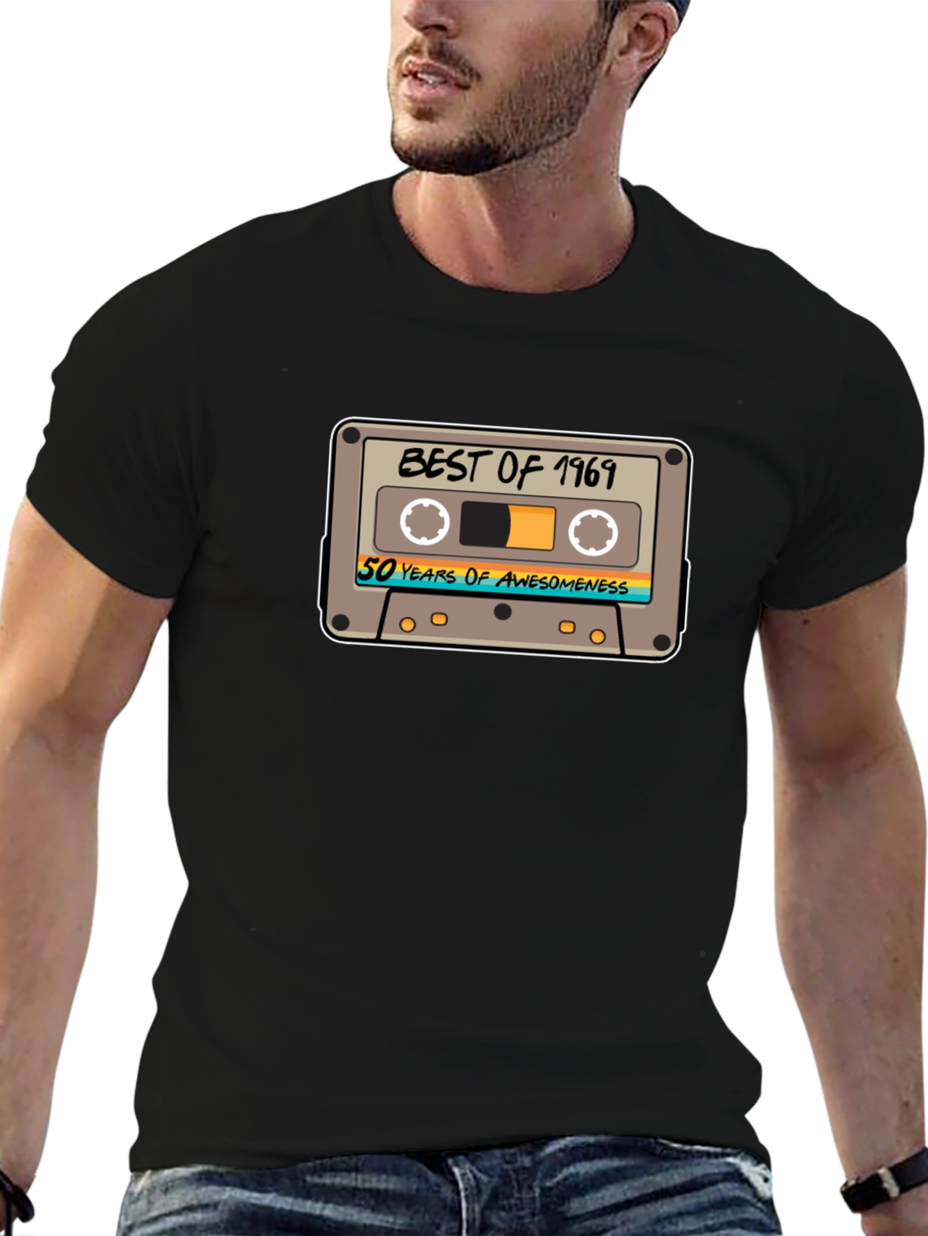 Best of 1969 50 Years Awesome Cassette Tape T-Shirt