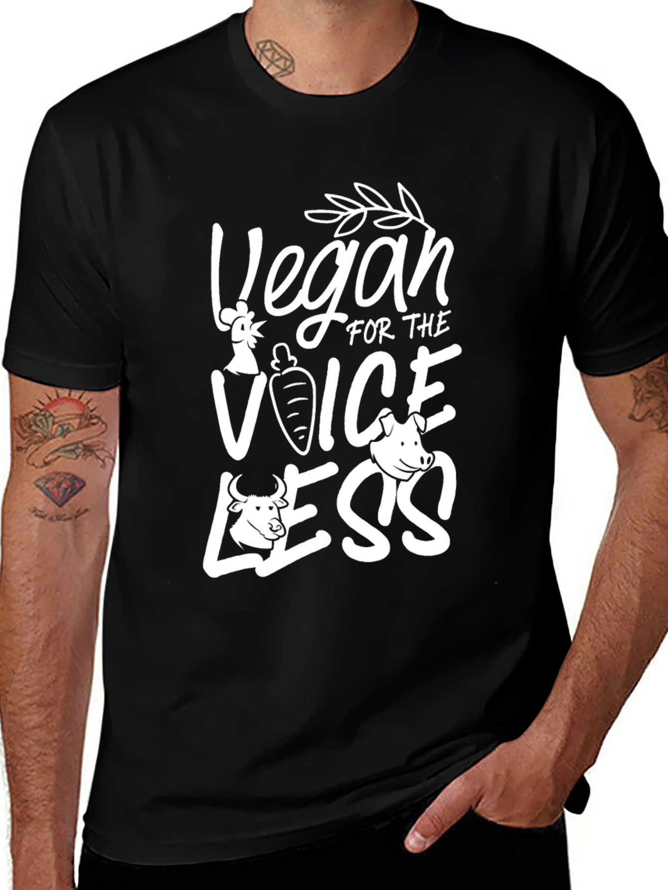 Vegan for the Voiceless Graphic T-Shirt