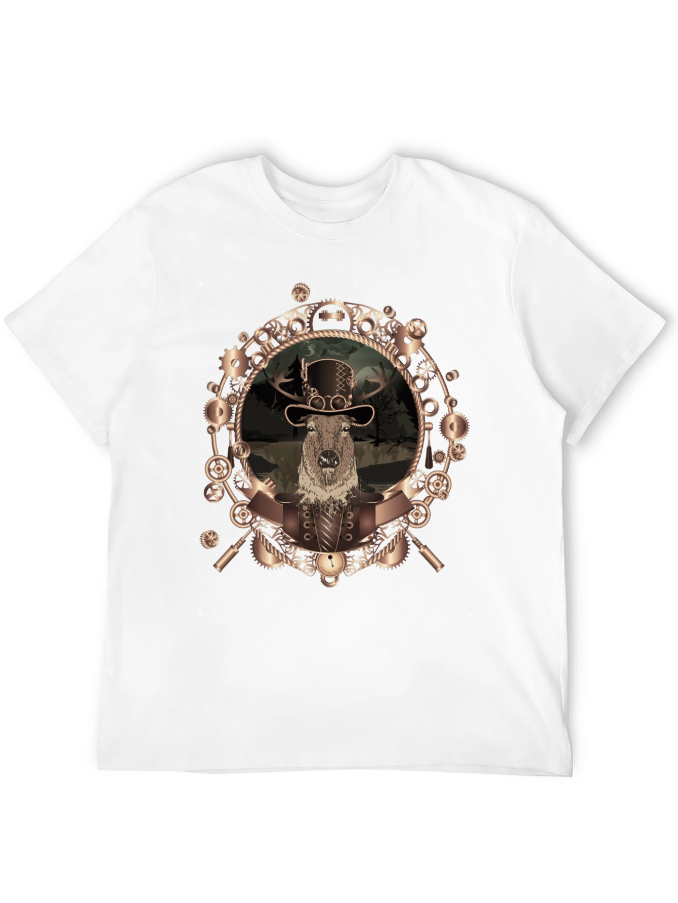 Steampunk Beaver T-Shirt - Unique Graphic Tee