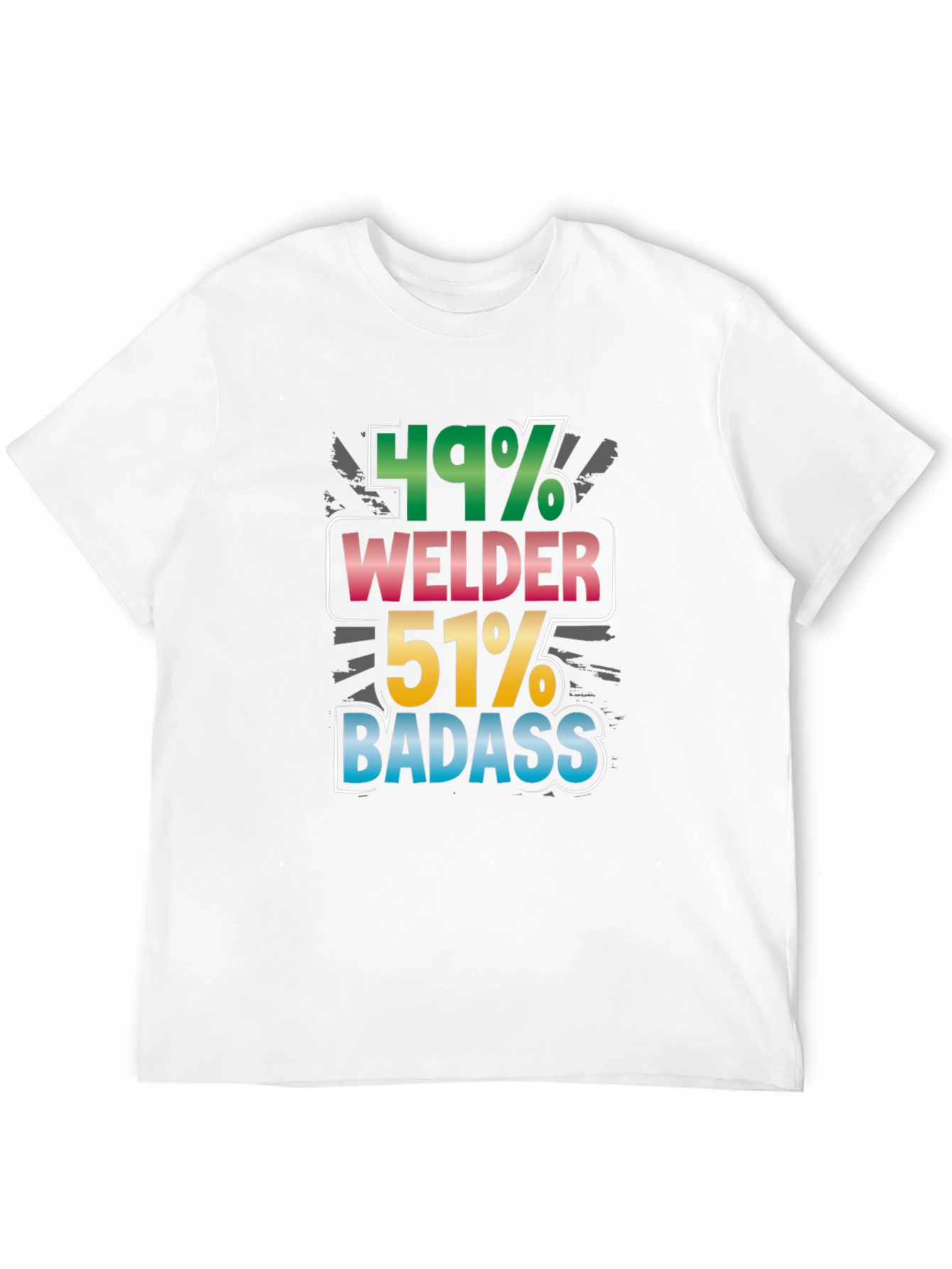 Welder Badass Graphic Tee - Black Cotton Blend Shirt
