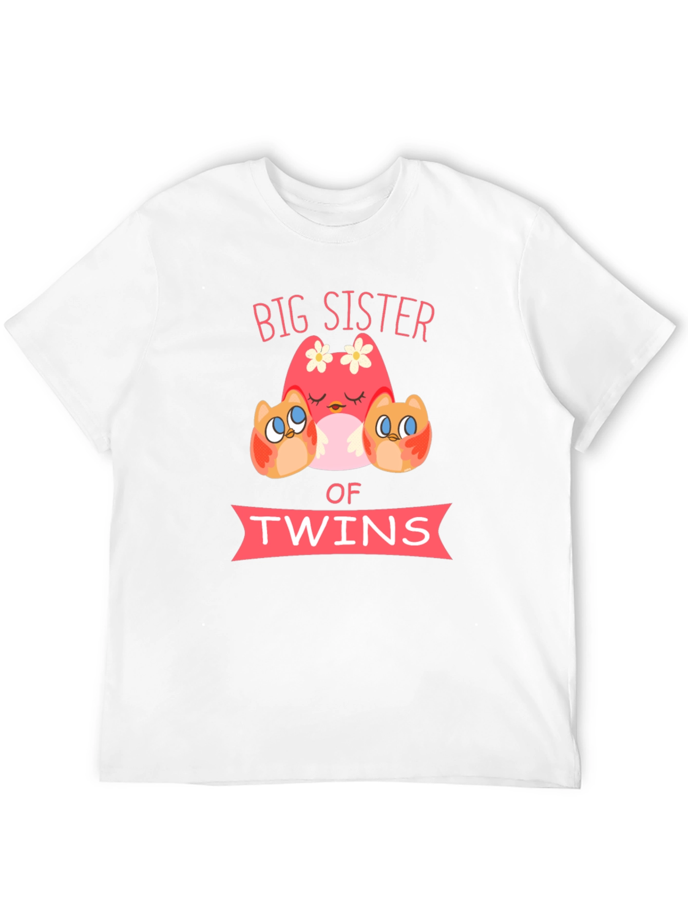 Big Sister of Twins Owl T-Shirt