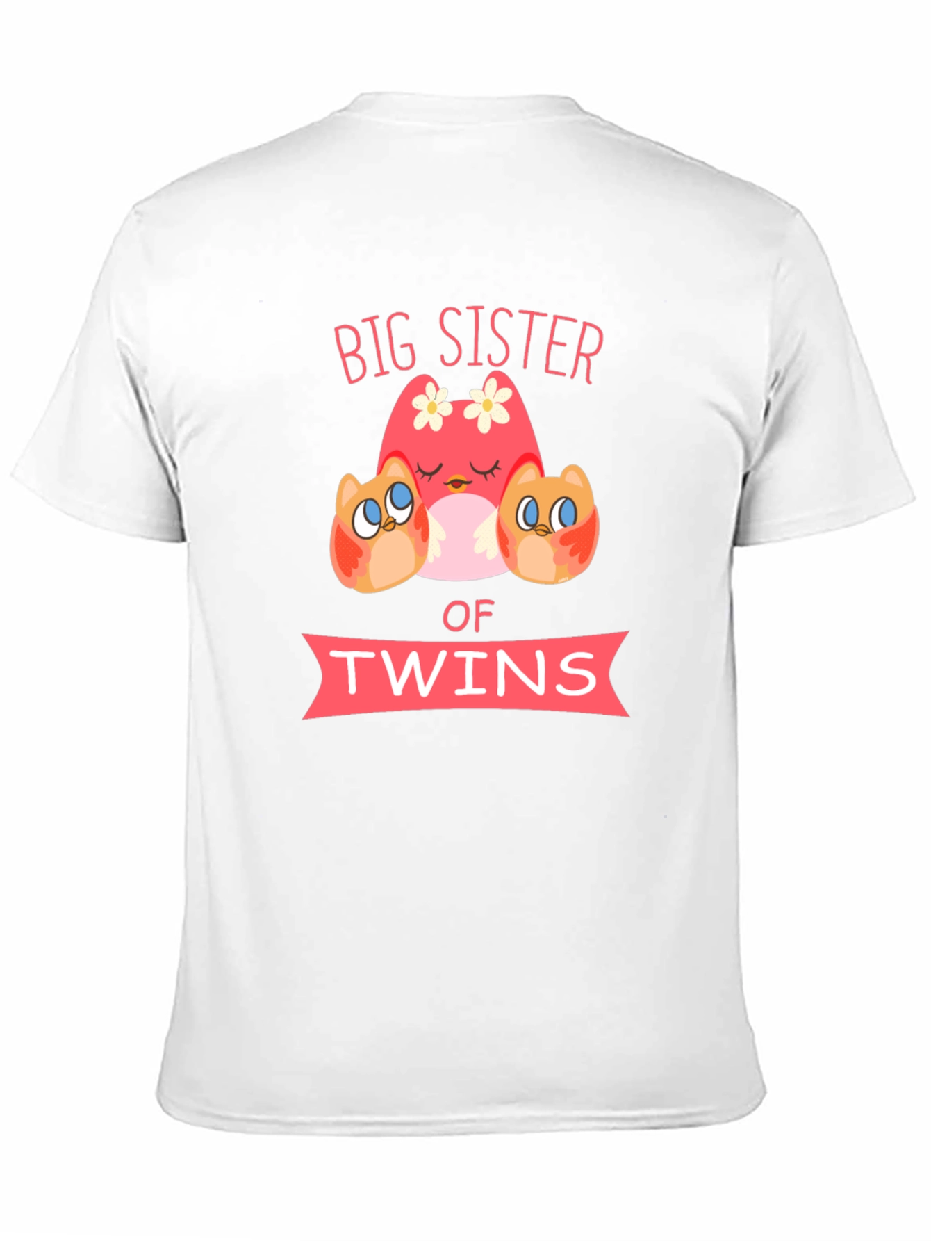 Big Sister of Twins Owl T-Shirt
