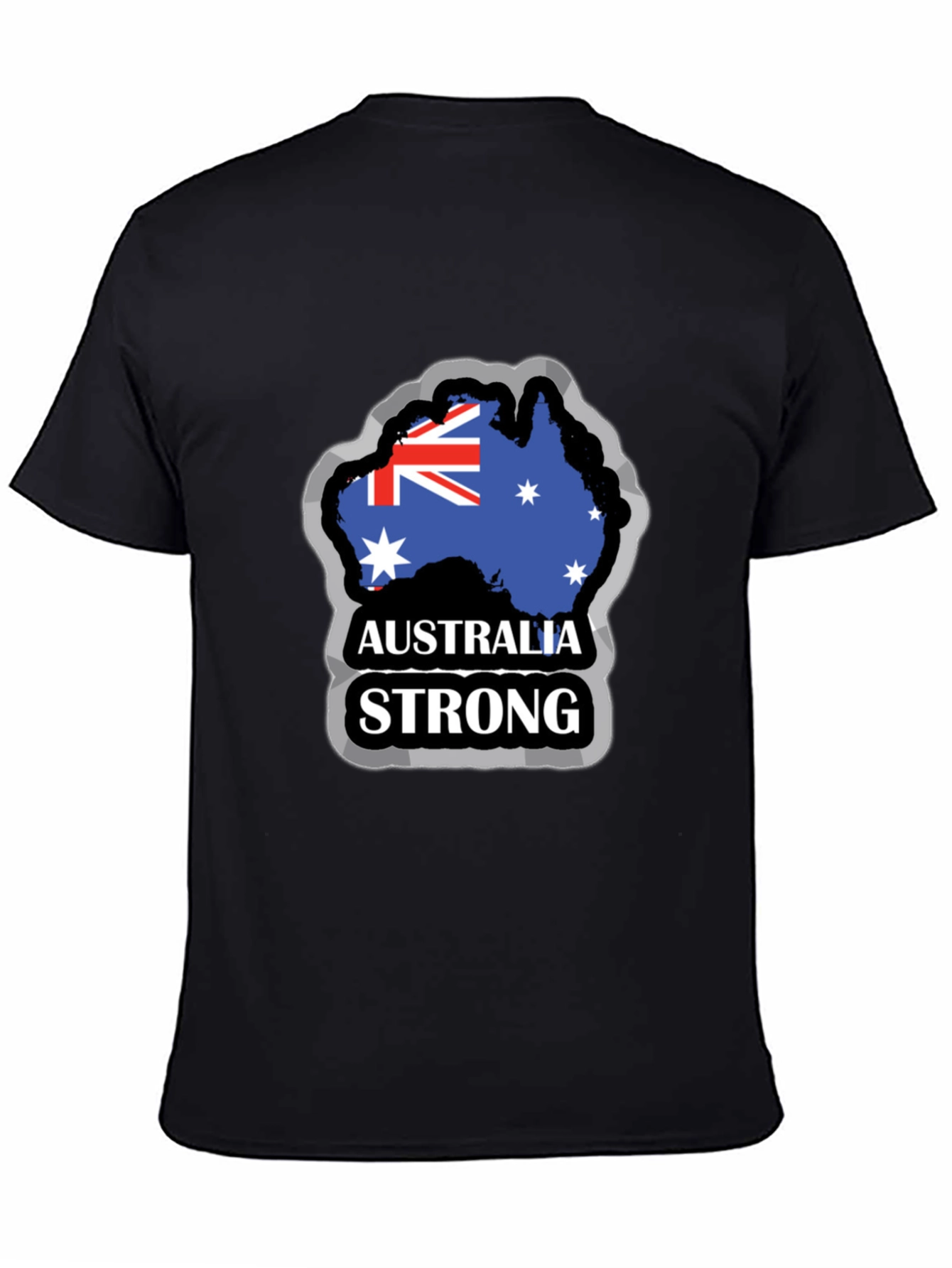 Australia Strong Mens Black T-Shirt
