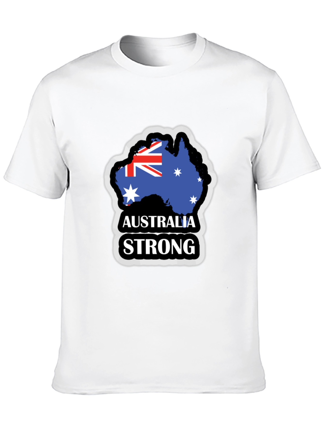 Australia Strong Mens Black T-Shirt