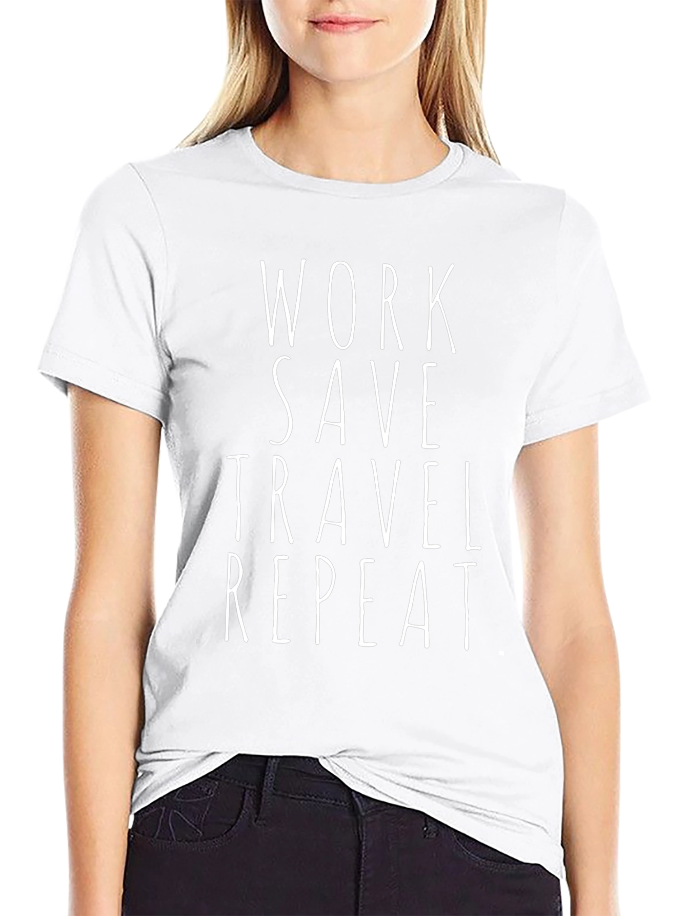 Work Save Travel Repeat Graphic Tee