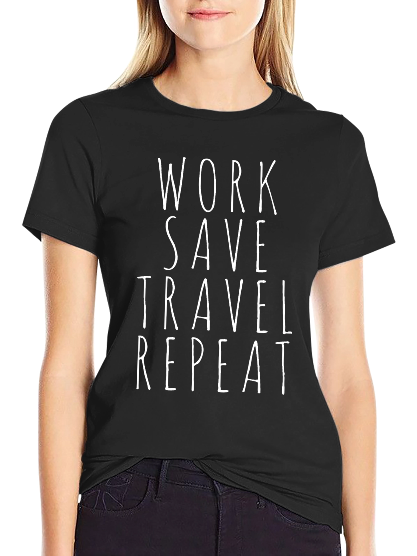 Work Save Travel Repeat Graphic Tee