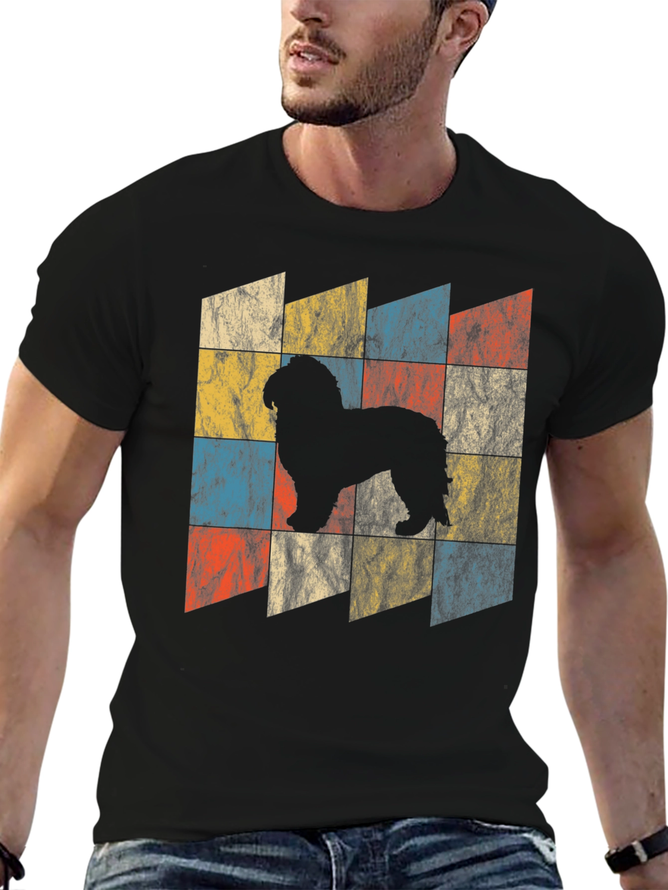 Retro Dog Silhouette T-Shirt