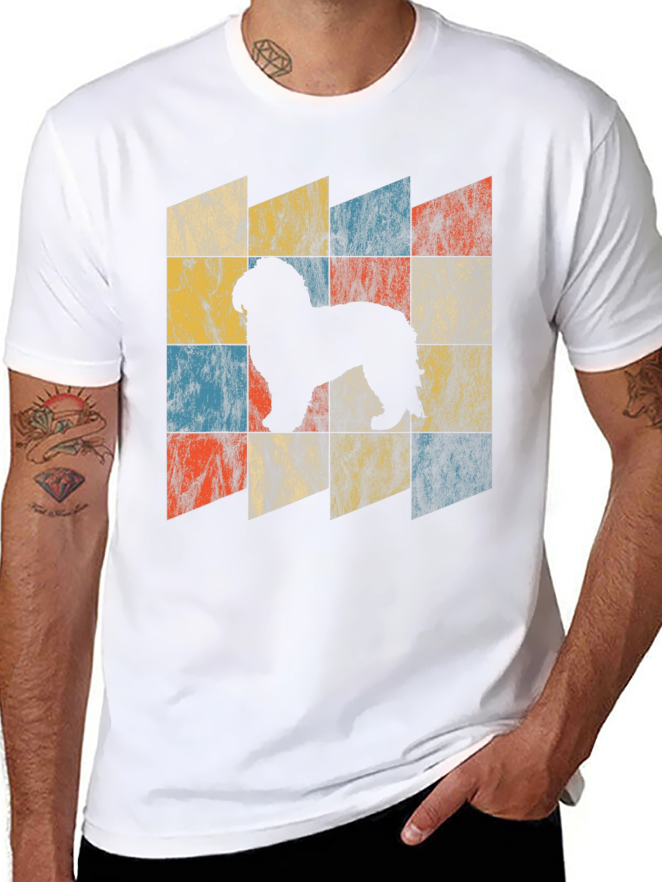 Retro Dog Silhouette T-Shirt