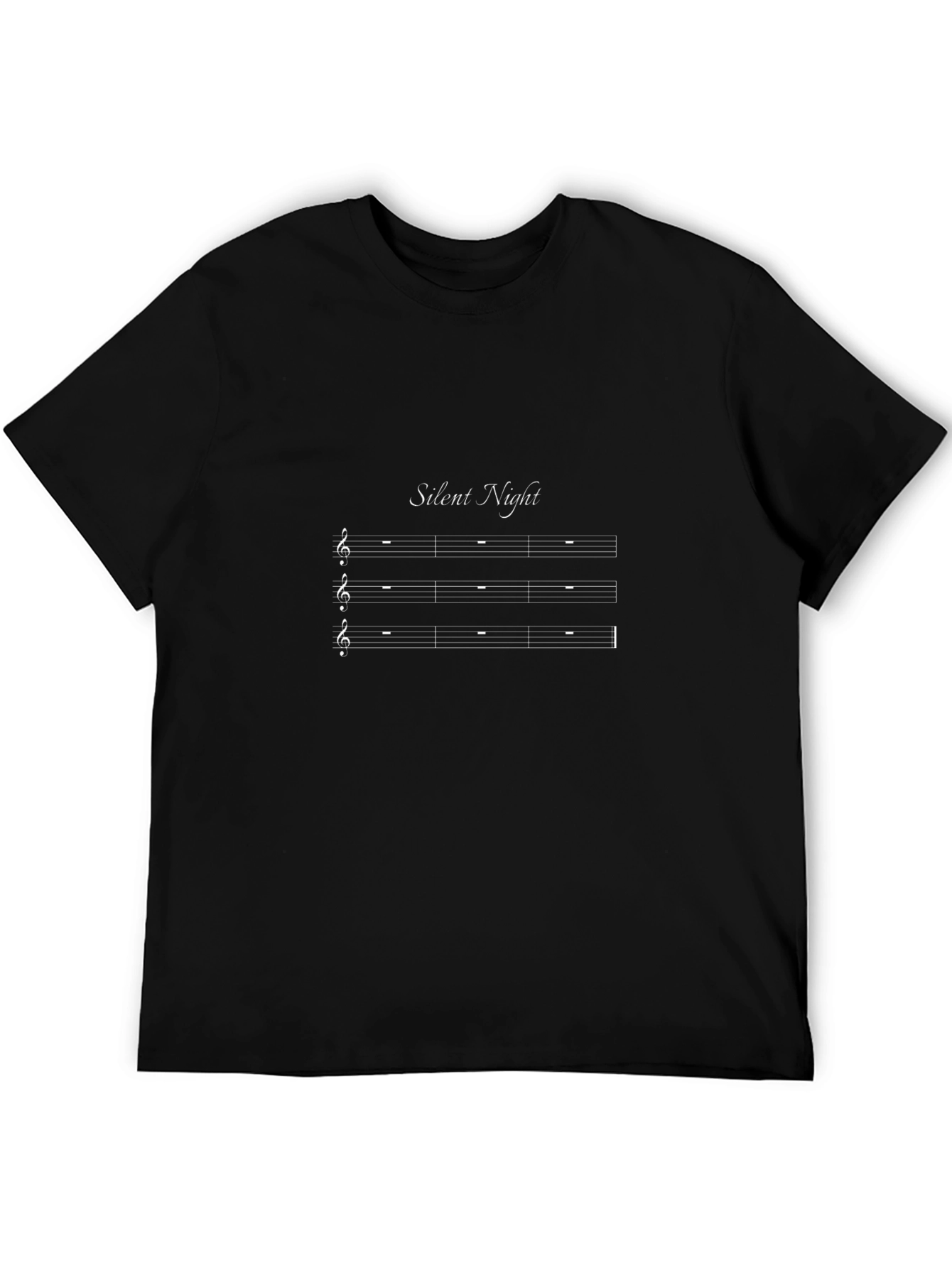 Silent Night Sheet Music Graphic T-Shirt