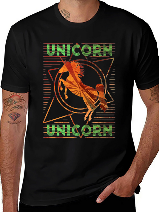 Unicorn Graphic T-Shirt - Retro Style Tee