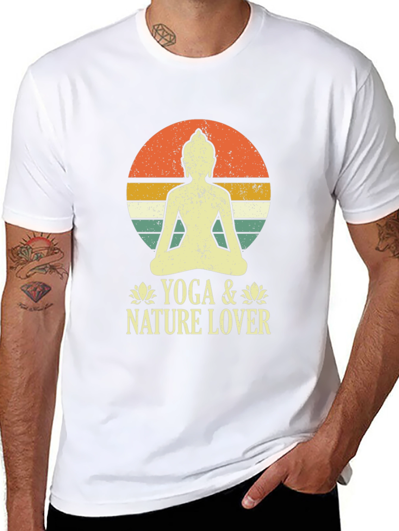 Yoga & Nature Lover Graphic Tee - Relaxed Fit