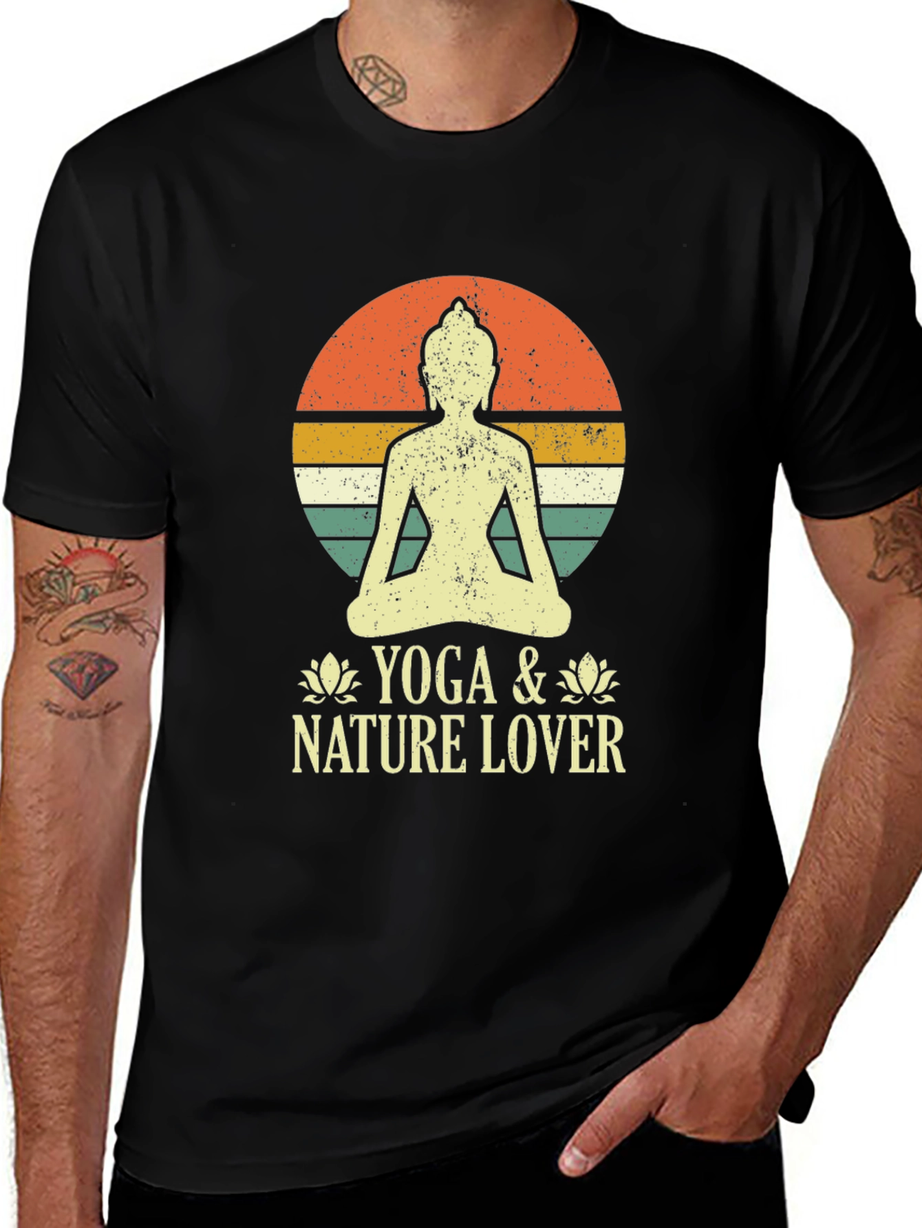 Yoga & Nature Lover Graphic Tee - Relaxed Fit