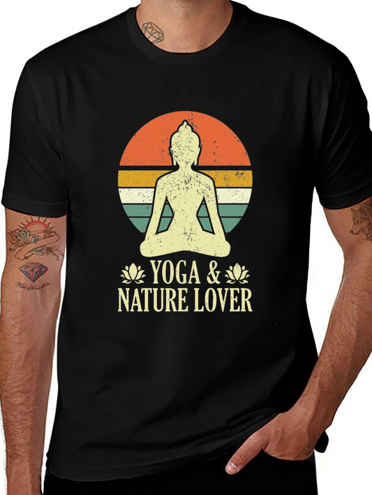 Yoga & Nature Lover Graphic Tee - Relaxed Fit