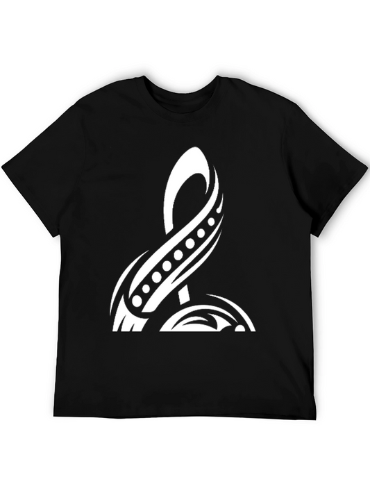 Tribal Design Black T-Shirt