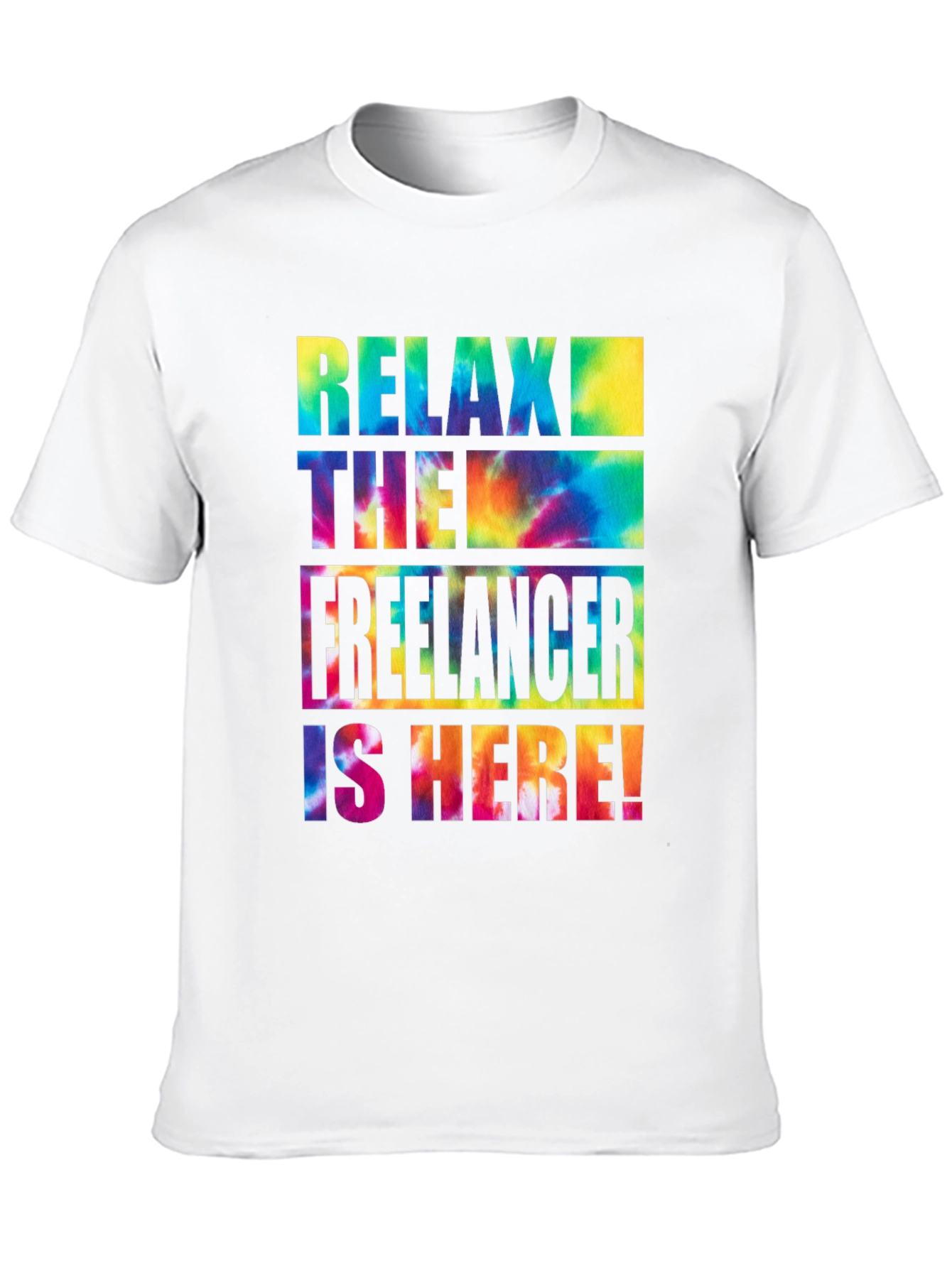 Relax Freelancer Tie Dye Graphic Tee