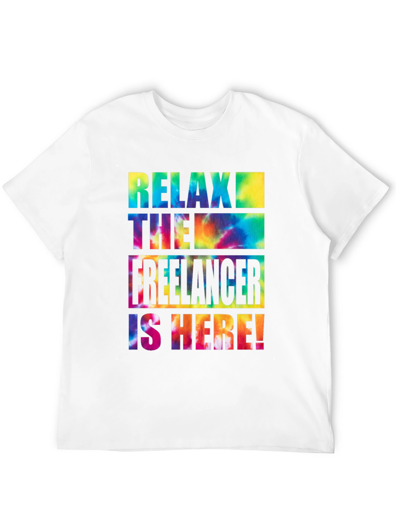 Relax Freelancer Tie Dye Graphic Tee