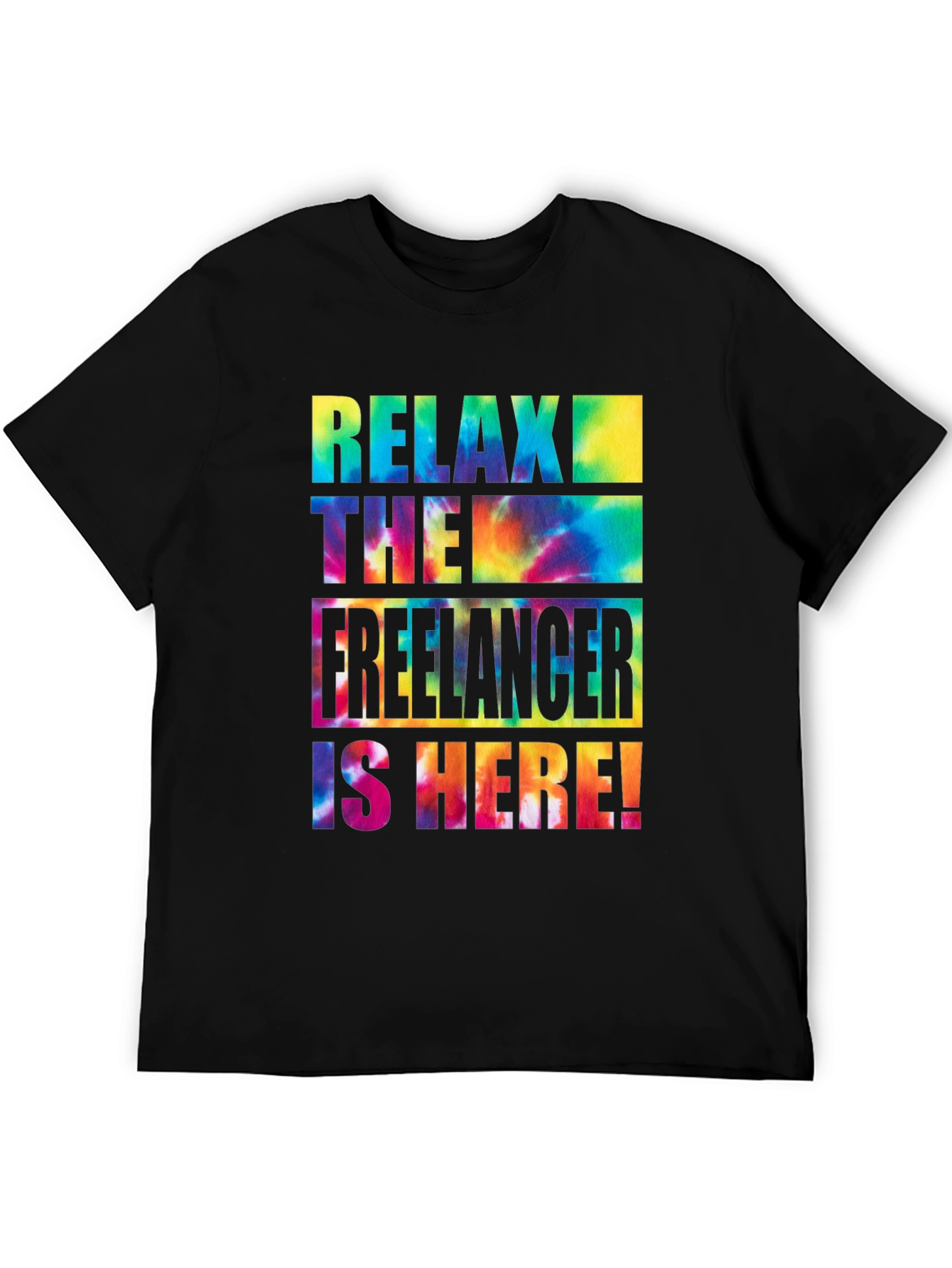 Relax Freelancer Tie Dye Graphic Tee