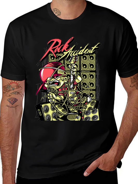 Rock Accident Graphic Print T-Shirt