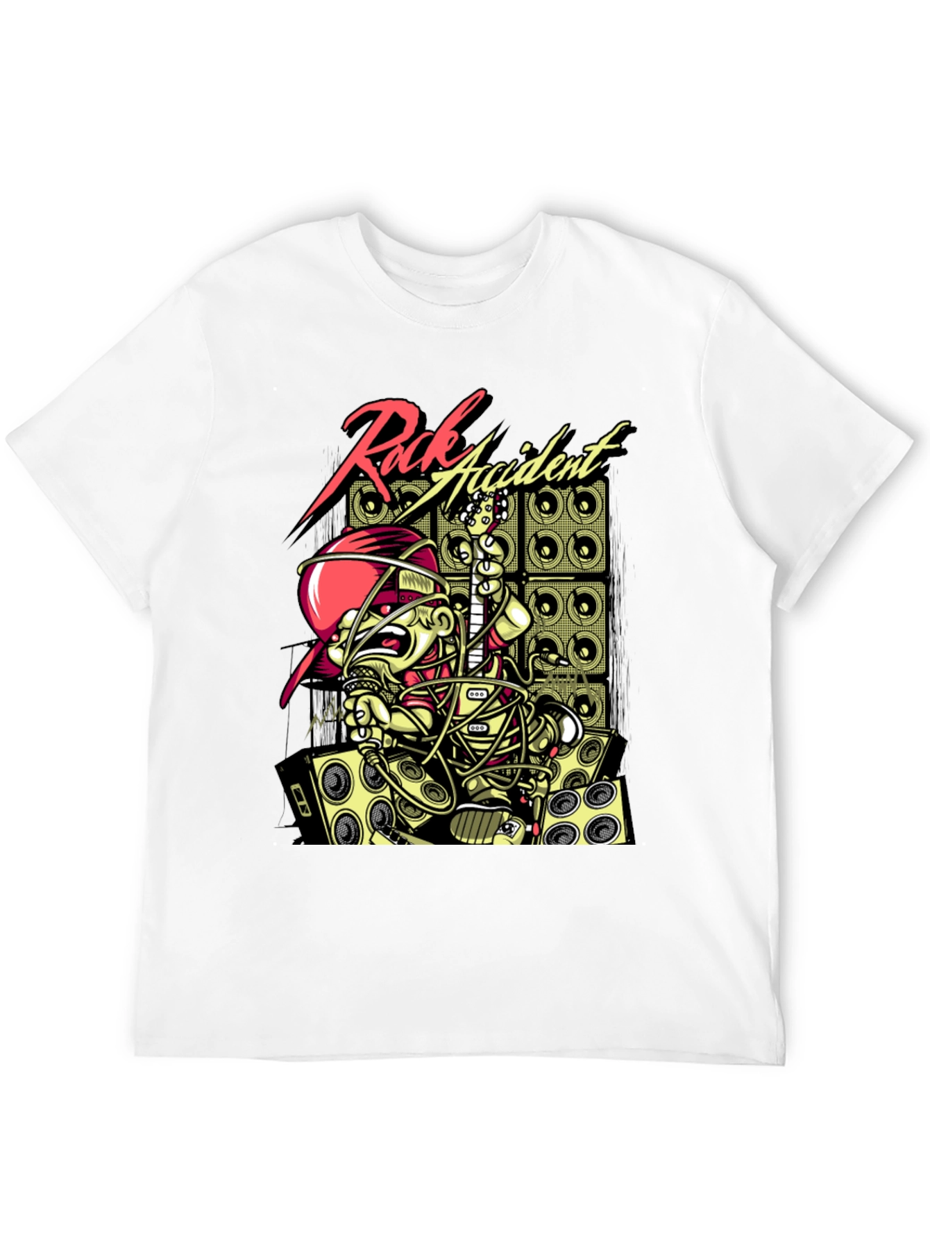 Rock Accident Graphic Print T-Shirt