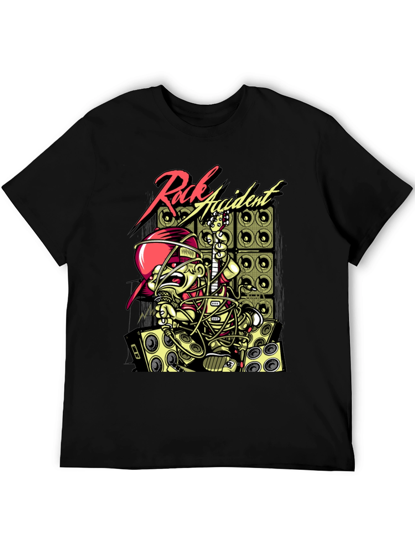 Rock Accident Graphic Print T-Shirt