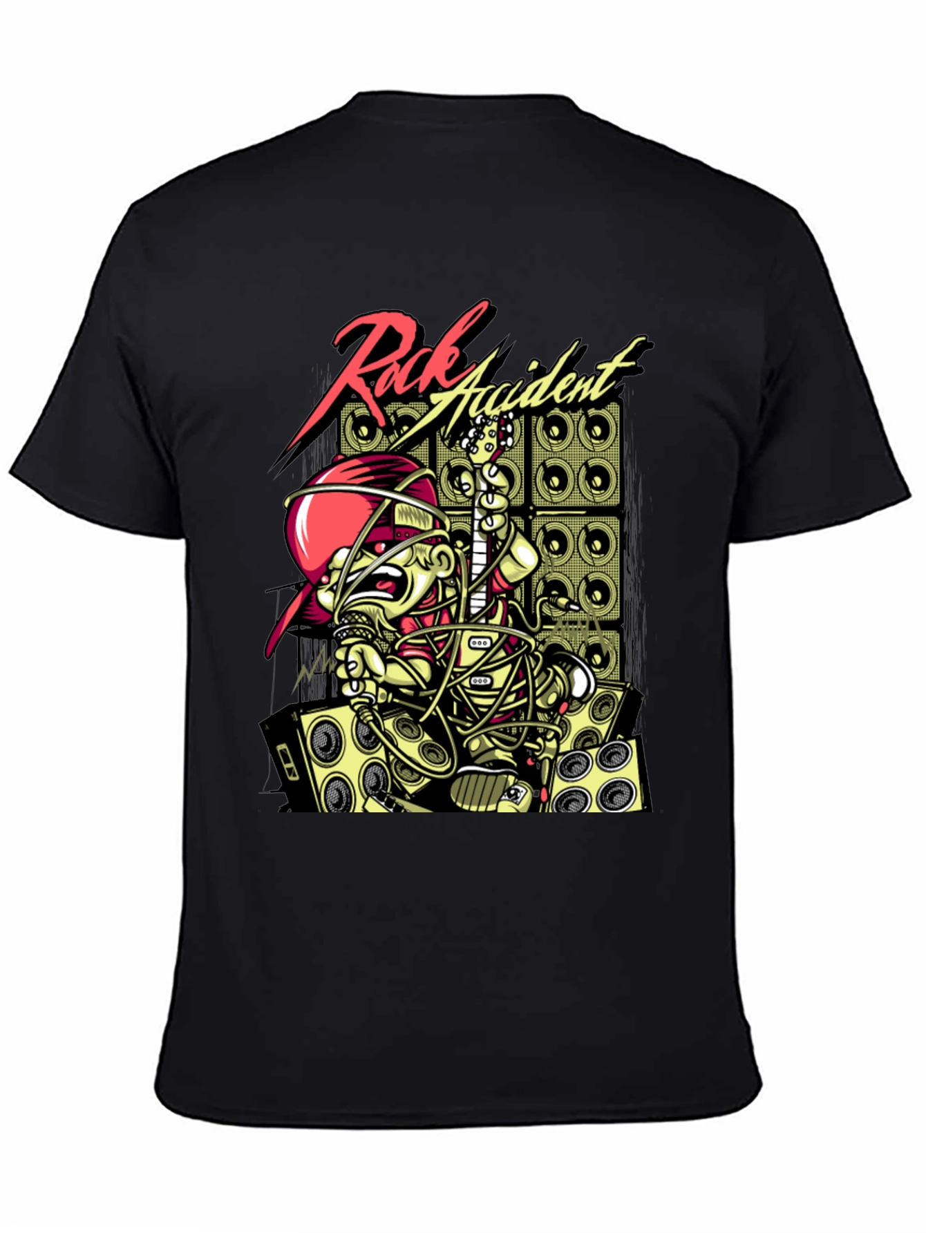 Rock Accident Graphic Print T-Shirt