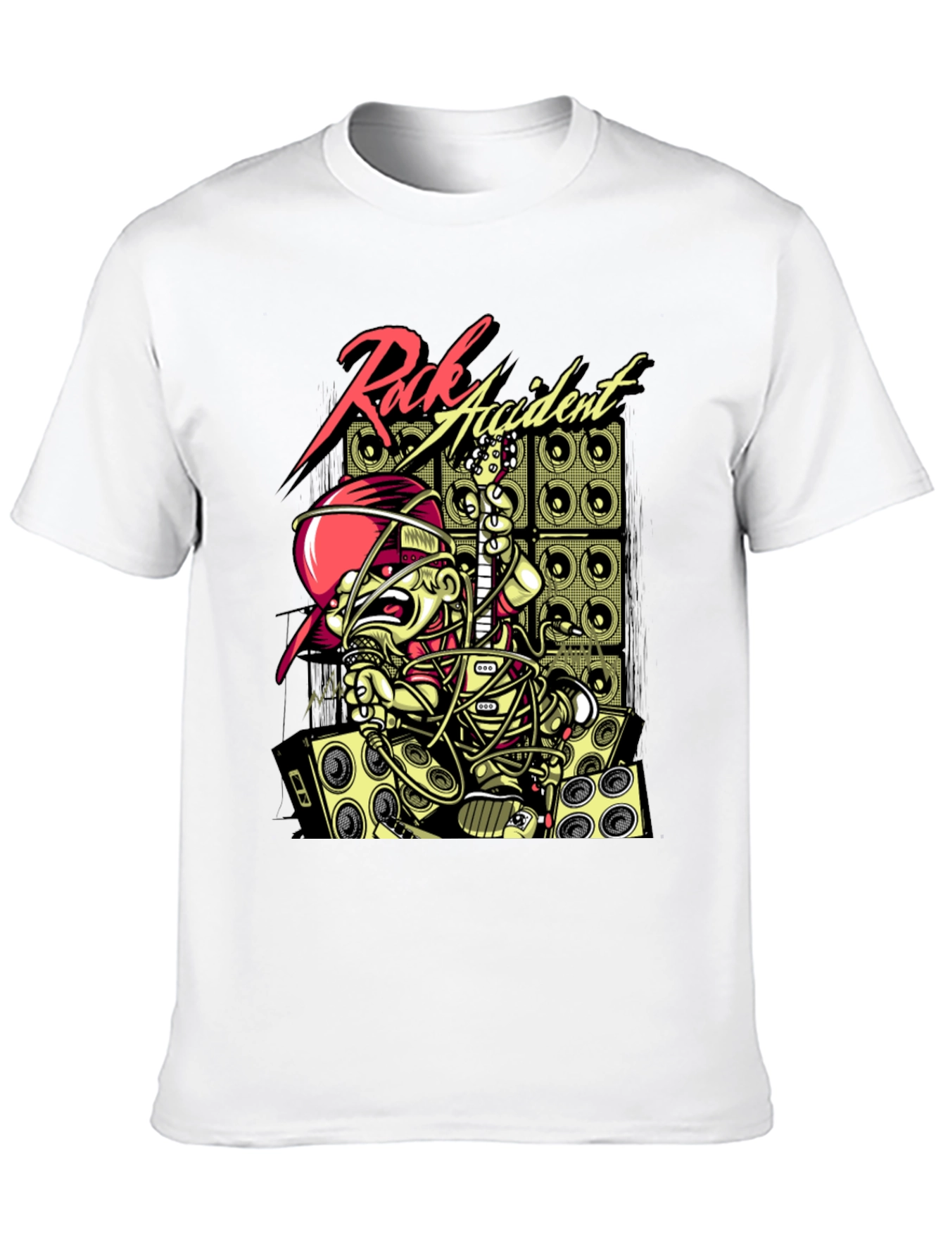 Rock Accident Graphic Print T-Shirt